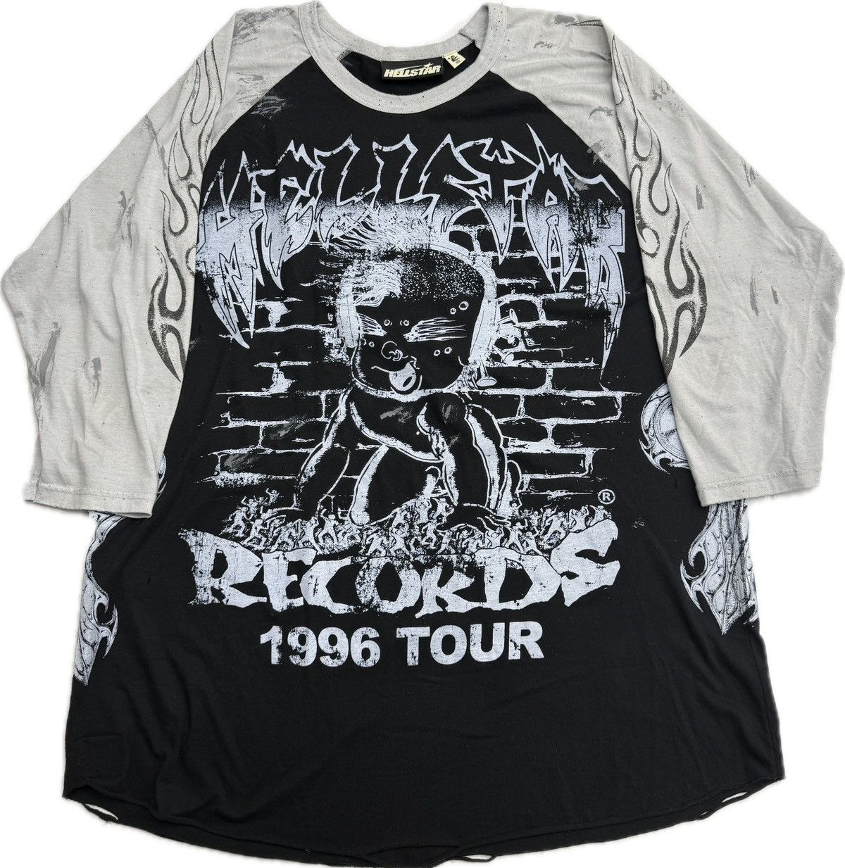 HELLSTAR Hellstar Record Baby Long Sleeve T-shirt Size US XXL / EU 58 / 5 - 1 Thumbnail