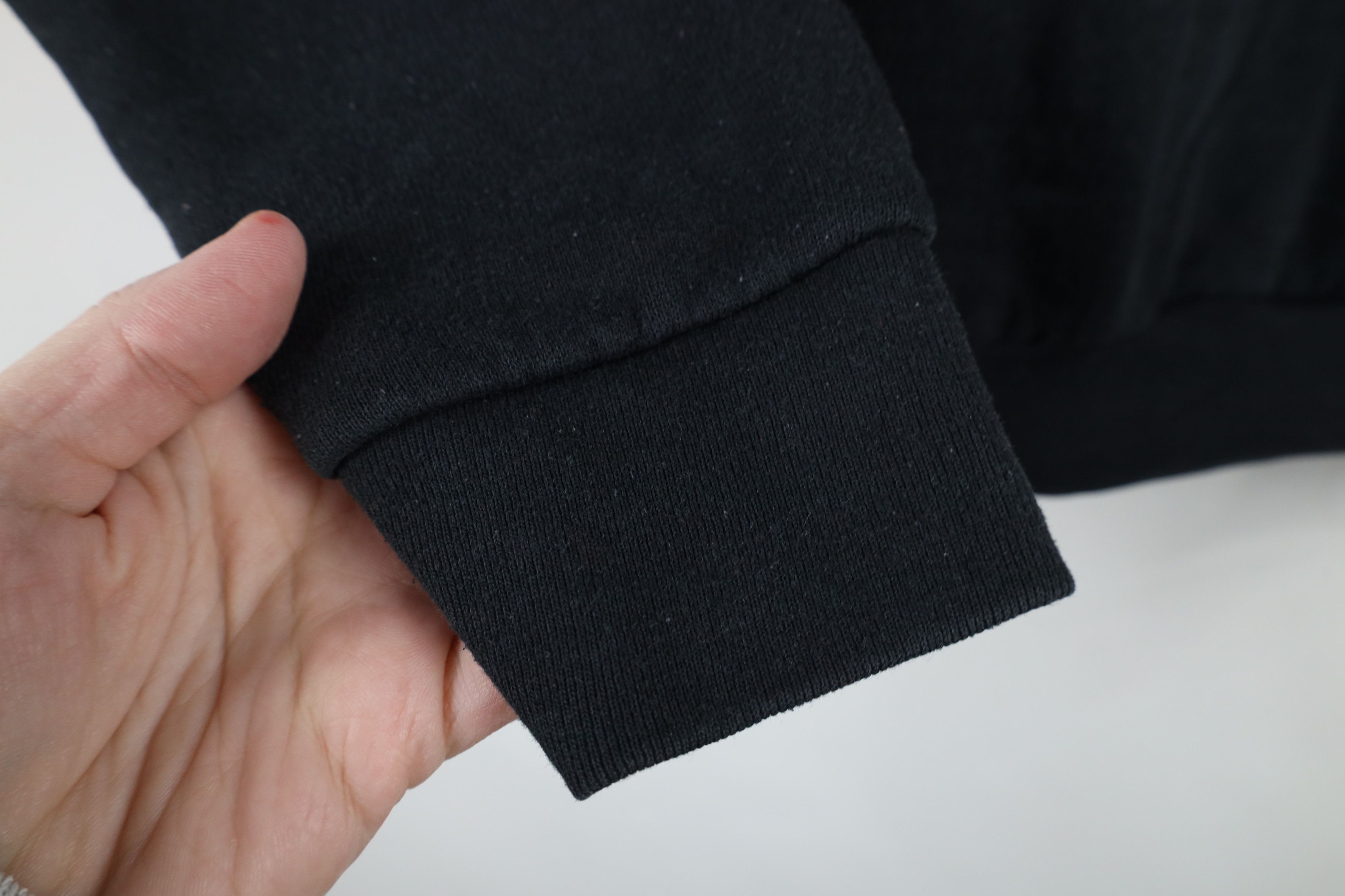 Vintage Vintage 90s Streetwear Blank Crewneck Sweatshirt Black USA Size M / US 6-8 / IT 42-44 - 5 Thumbnail