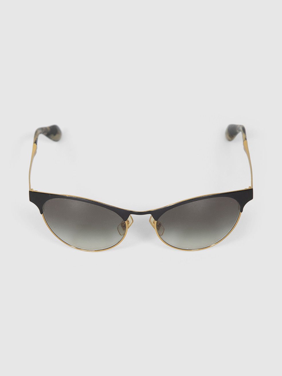 Miu Miu Gold Metal Sunglasses Size ONE SIZE - 1 Thumbnail