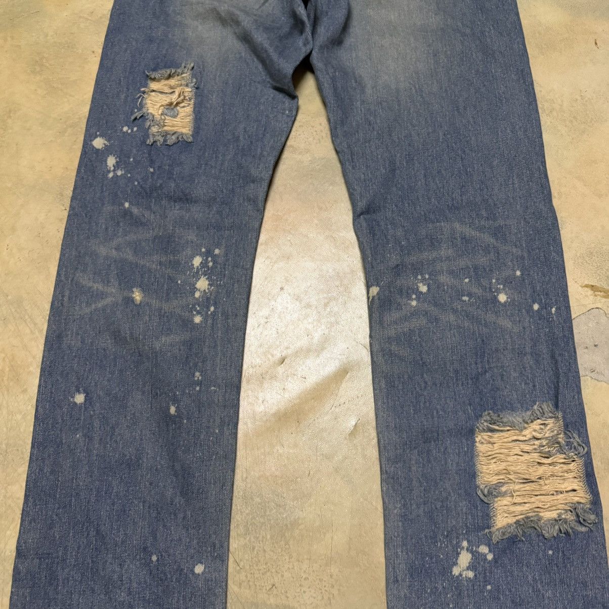 Japanese Brand Japanese Brand Distressed Denim Jeans Size US 32 / EU 48 - 14 Thumbnail