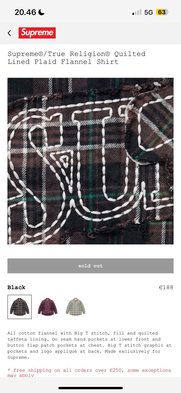 Supreme × True Religion Supreme x True Religion flannel Size US L / EU 52-54 / 3 - 3 Thumbnail