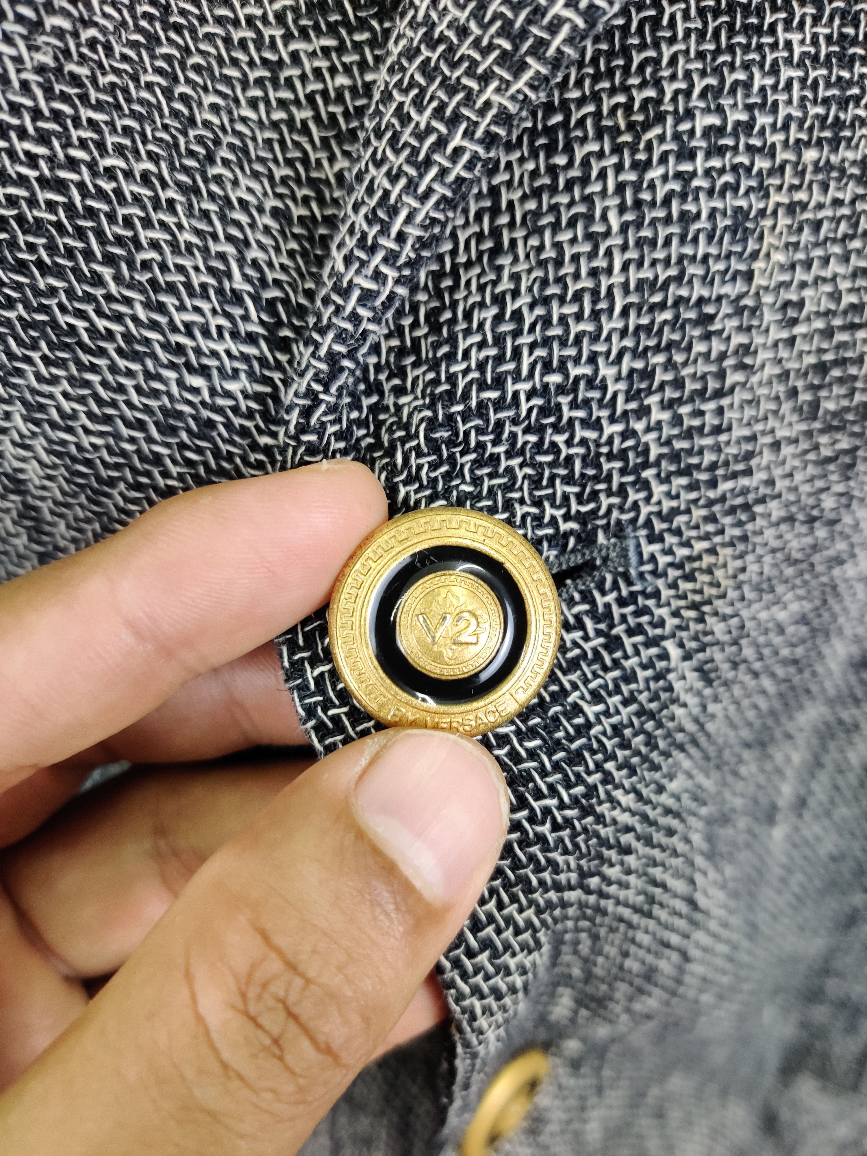 Versace Vintage 90s Versace Classic V2 Single Breasted Blazer Size US L / EU 52-54 / 3 - 8 Thumbnail