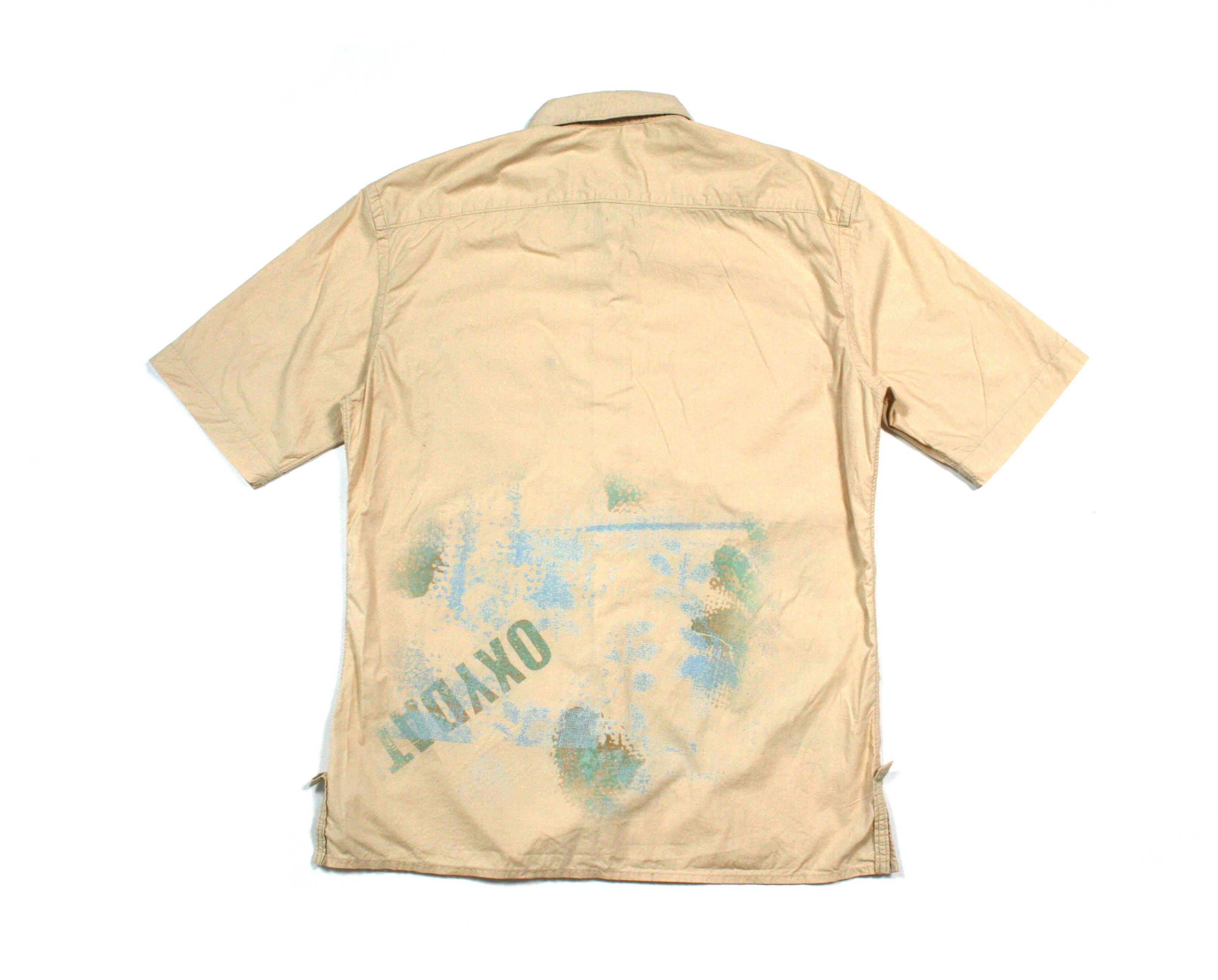 Marithe + Francois Girbaud 00S Oxydat Logo Fisherman Shortsleeve Shirt Vintage Size US M / EU 48-50 / 2 - 2 Thumbnail