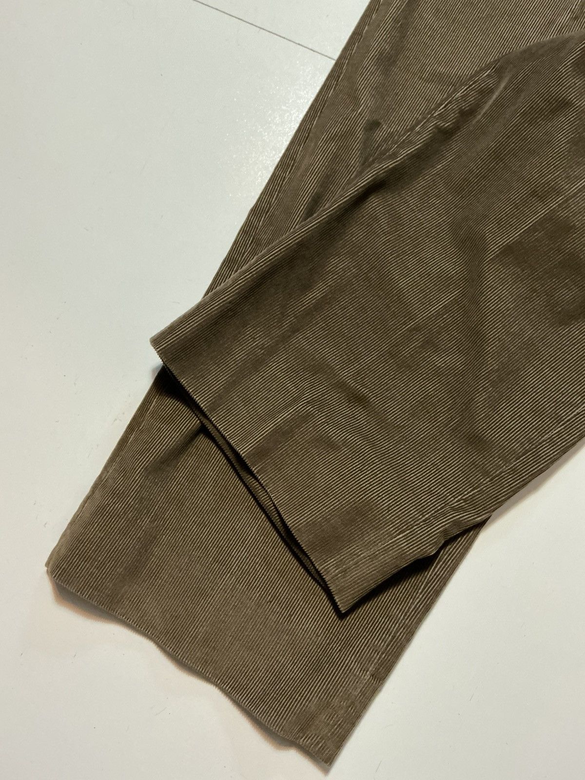 Ermenegildo Zegna Ermenegildo Zegna Brown Corduroy Classic Flat Front Pants Size US 40 / EU 56 - 6 Thumbnail