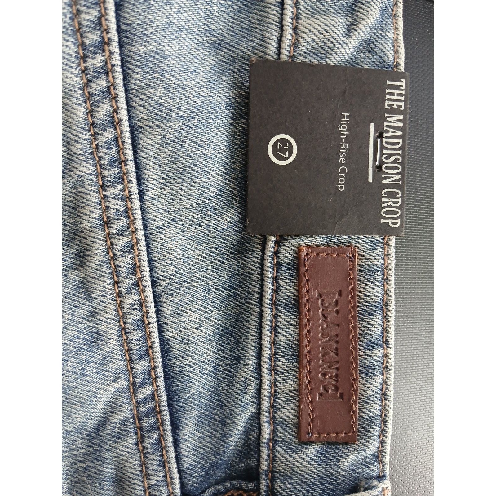 BLANKNYC NWT - Blank NYC Madison Crop High Rise Distress Jeans 27 Size 27" / US 4 / IT 40 - 6 Thumbnail