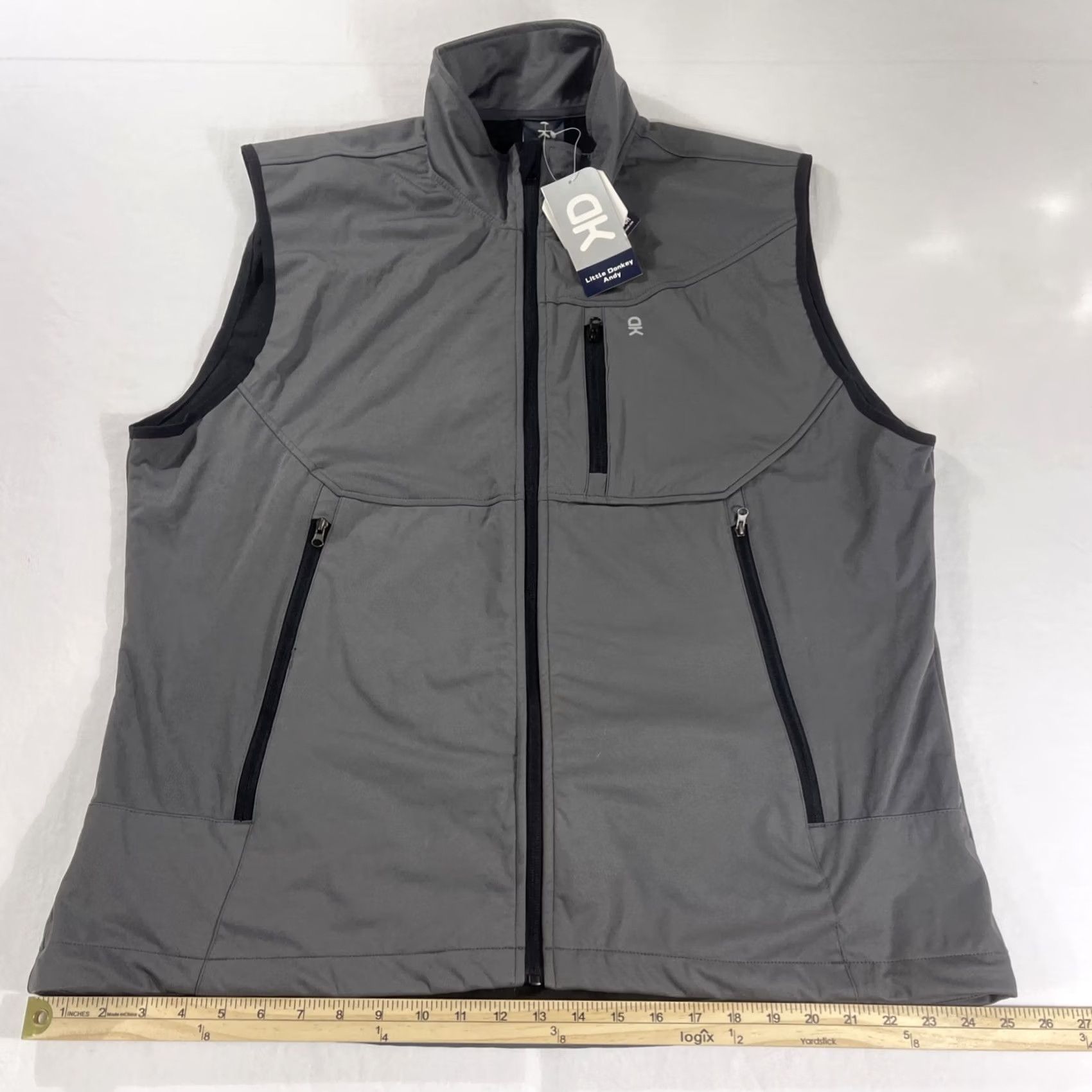 Vintage Nike Shirt Little Donkey Andy Vest Gray L Breathable 4-Way Drytech Golf Windbreaker Men Size US L / EU 52-54 / 3 - 6 Thumbnail