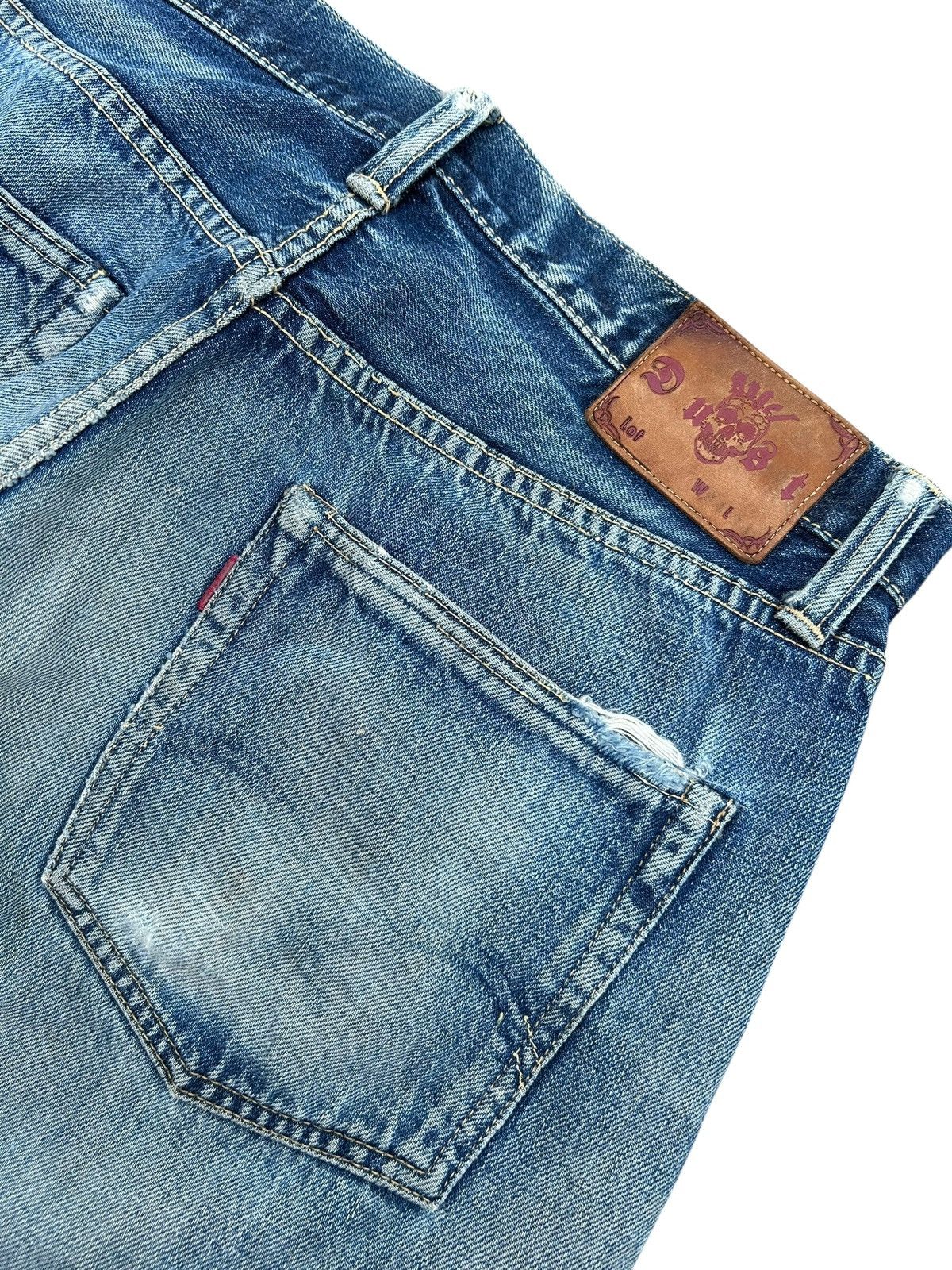 Japanese Brand × Kapital × Vintage Vintage Skull Angel Dust Selvedge Japanese Distressed Denim Size US 32 / EU 48 - 16 Thumbnail