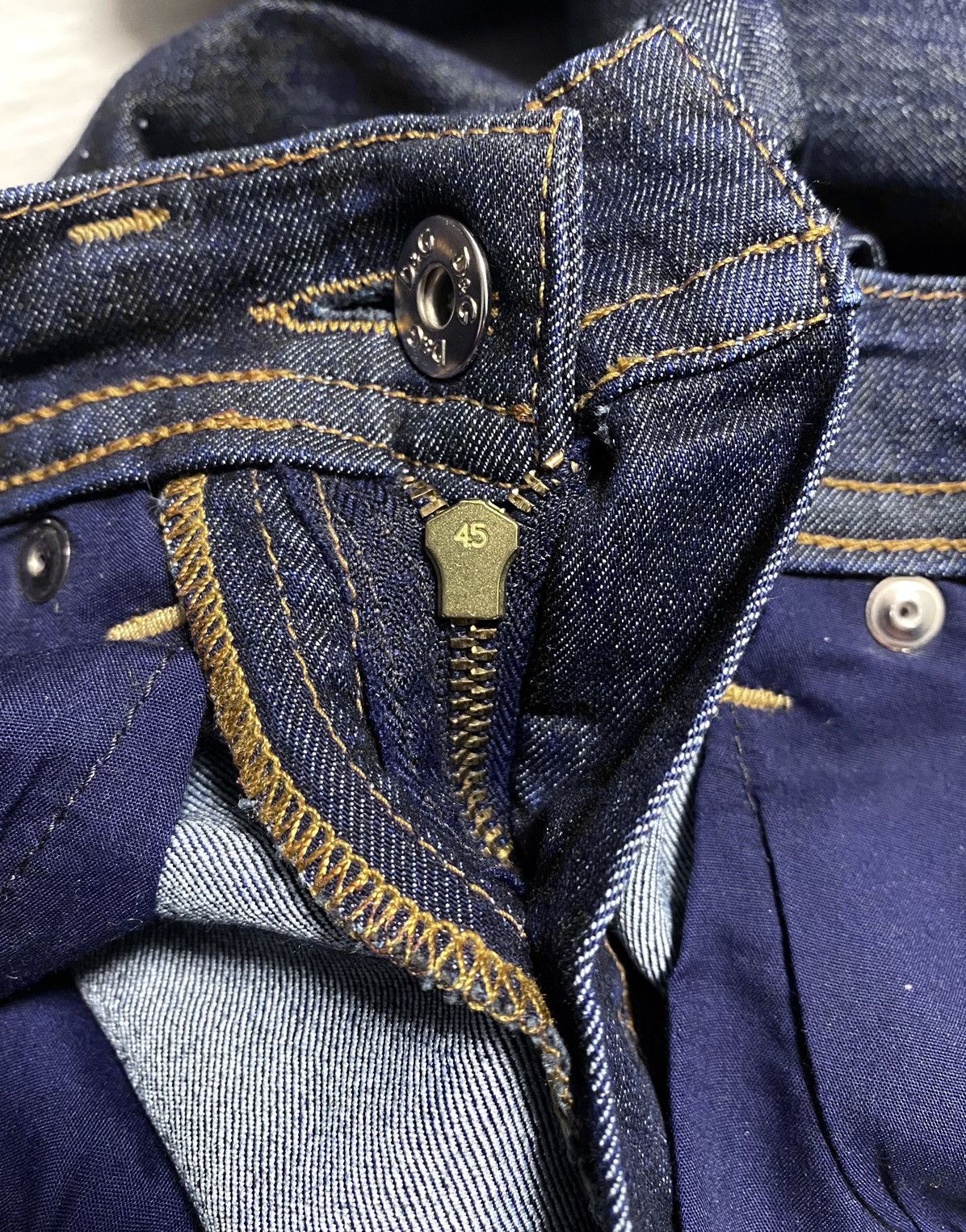Dolce & Gabbana D&G Woman Wonder Dark Blue Tight Fit Jeans Denim Luxury Size 25" / US 0 / IT 36 - 19 Thumbnail