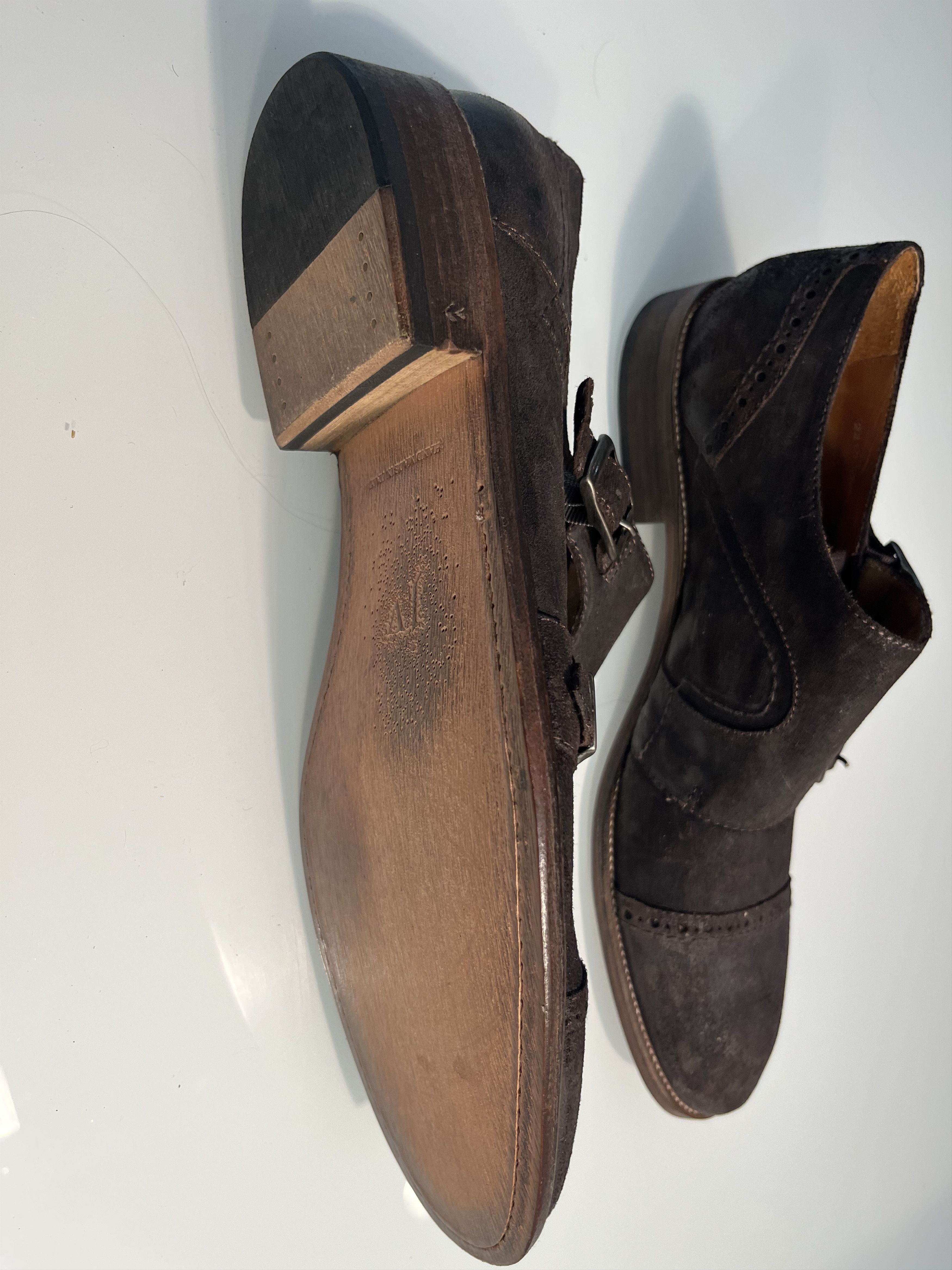John Varvatos Double Monk Strap Size US 11 / EU 44 - 4 Thumbnail
