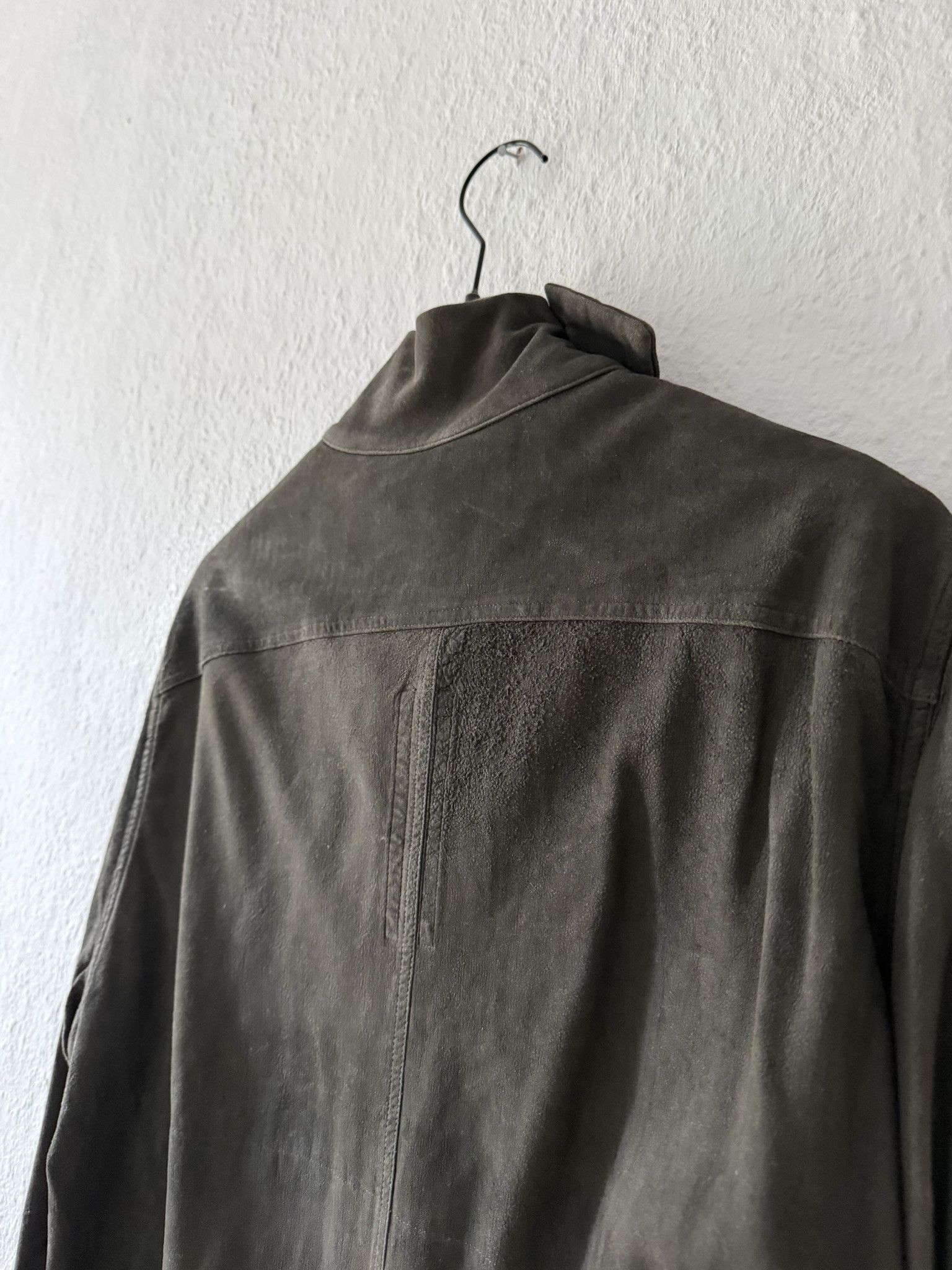 Rick Owens F/W 16 “MASTODON” Blistered Lamb Leather Trench Shirt L/54 Size US L / EU 52-54 / 3 - 13 Thumbnail