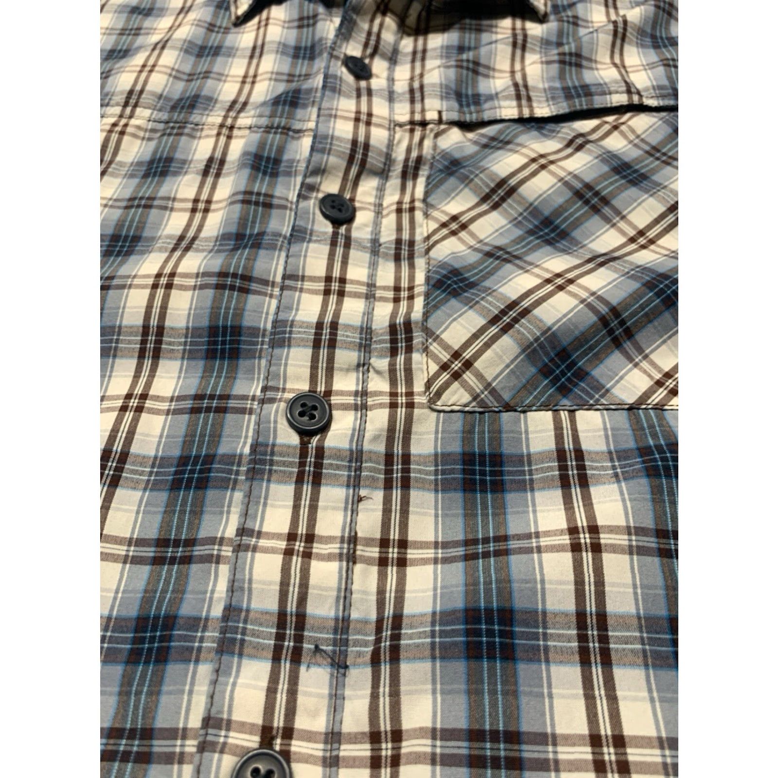 Vintage Columbia Men’s Plaid Shirt Long Sleeve Button-Up Outdoor Fishing All Seasons UV Protection Medium Gray Size US M / EU 48-50 / 2 - 7 Thumbnail