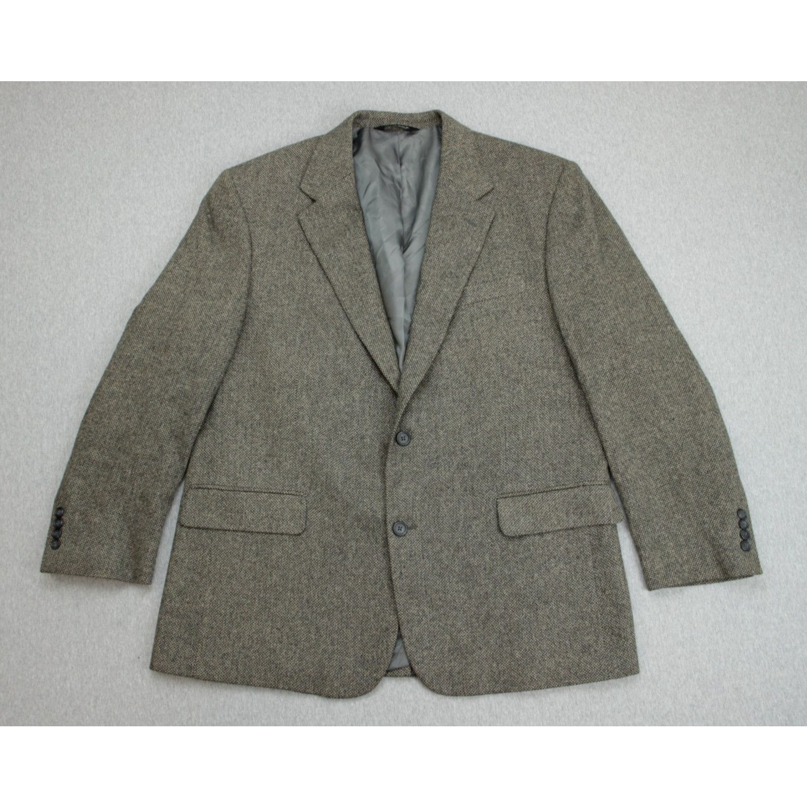 Jos. A. Bank Jos A Bank Blazer Mens 46R Herringbone 100% Camel Hair Size 46R - 2 Thumbnail