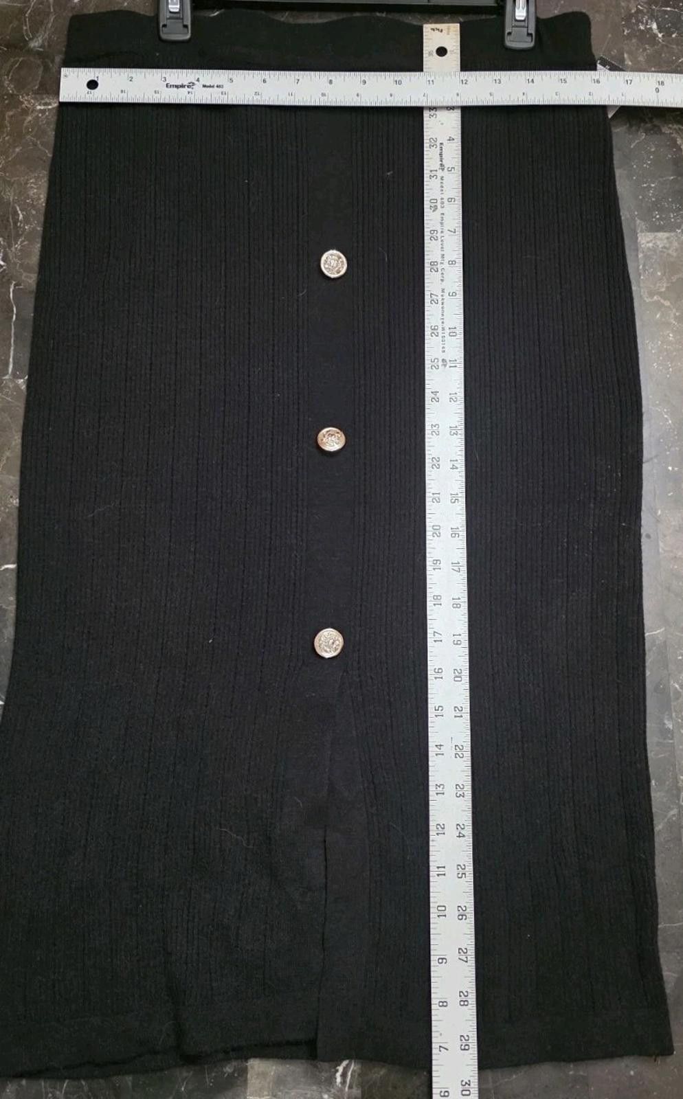 Other Sofia by Sofia Vergara Womens Pull On Sweater Skirt Black So Size 36" / US 14 / IT 50 - 12 Thumbnail