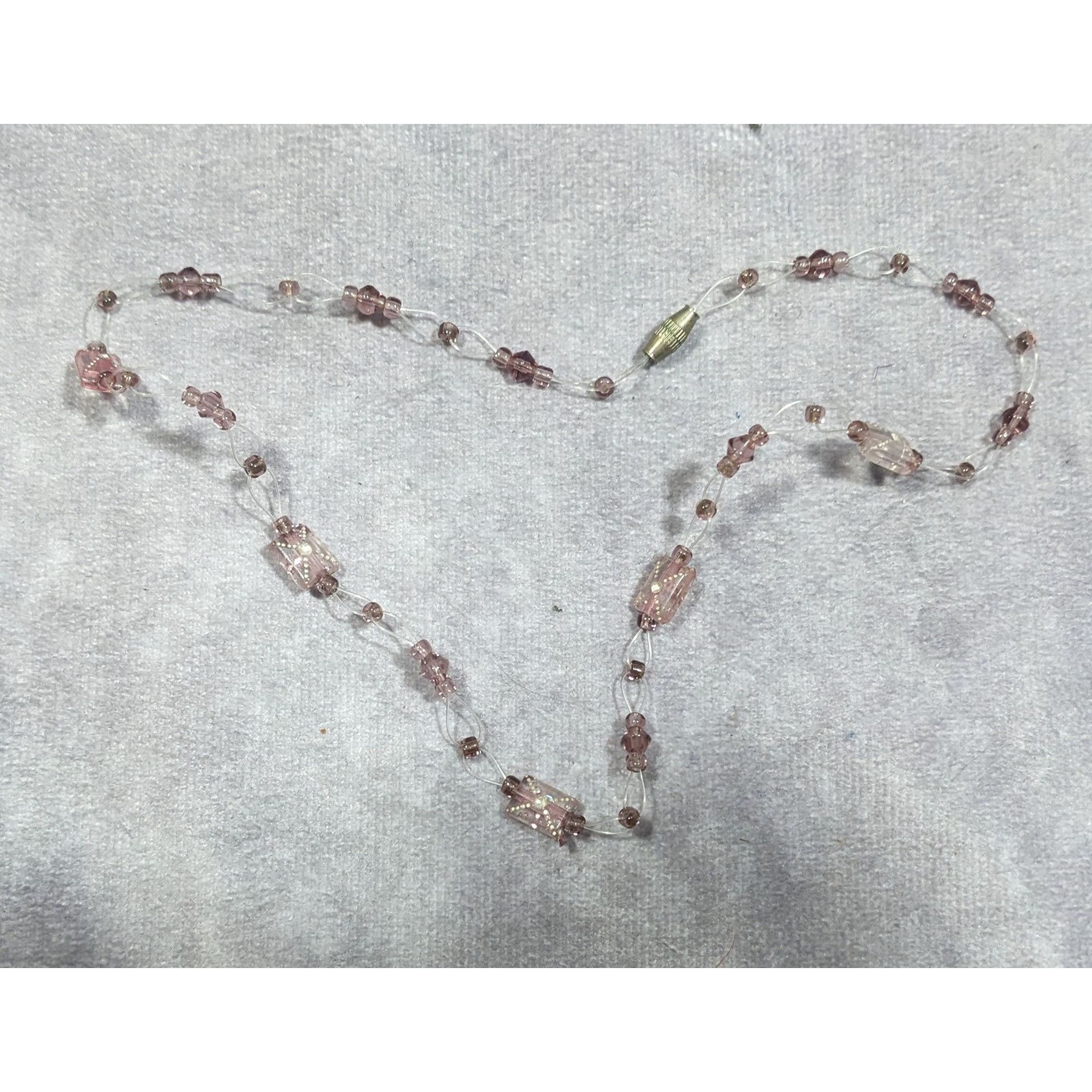 Other Handmade Coquette Minimalist Pastel Pink Beaded Choker Neckl Size ONE SIZE - 5 Thumbnail