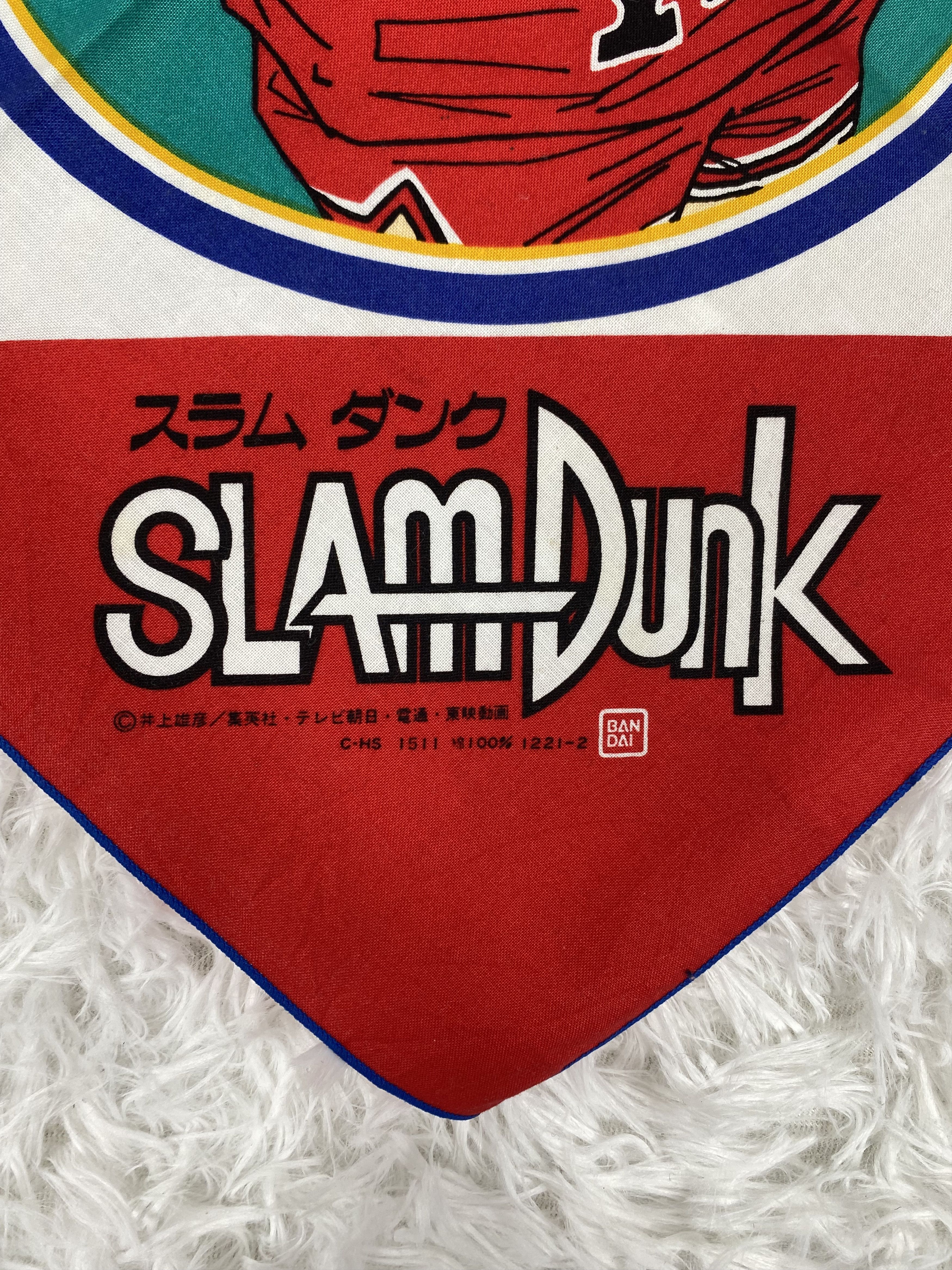 Anime Vintage Slam Dunk Handkerchief Neckerchief PH0320 Size ONE SIZE - 6 Thumbnail