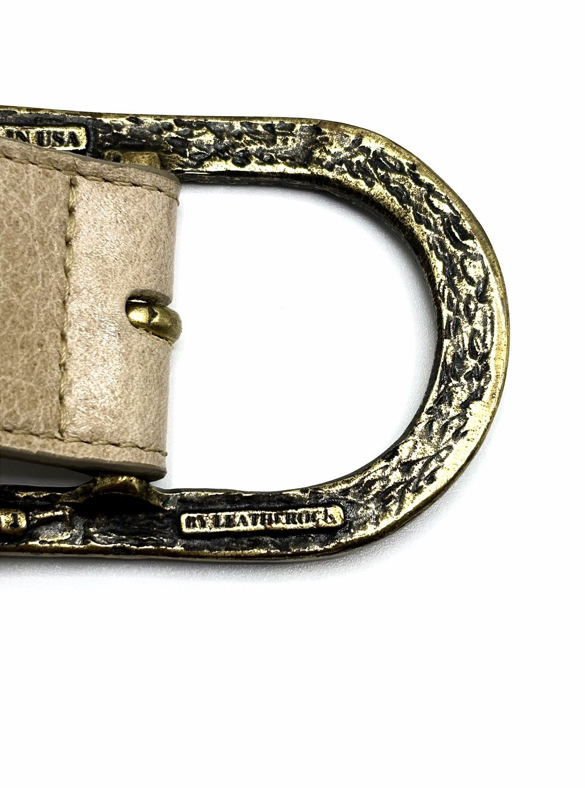 Genuine Leather Leatherock Genuine Leather Brass Belt Size ONE SIZE - 8 Thumbnail