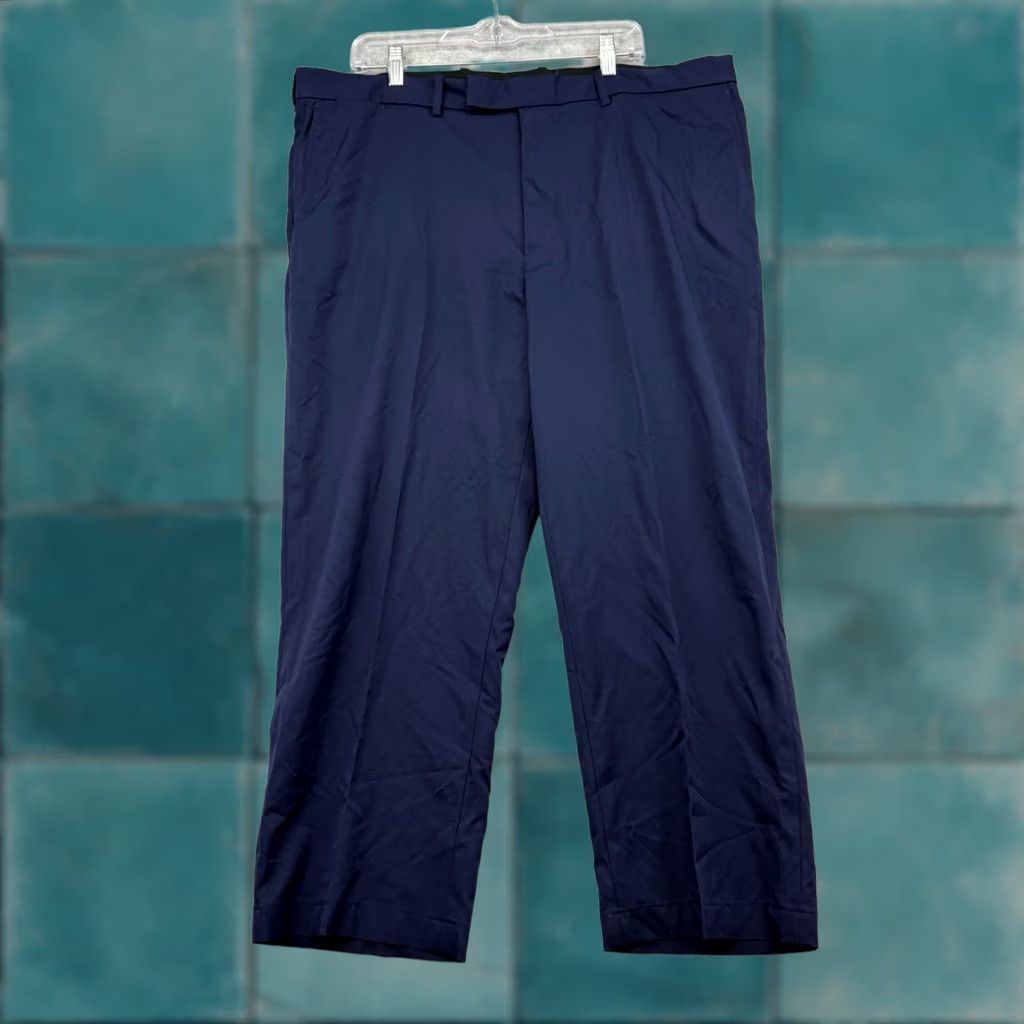 RLX Ralph Lauren RLX Ralph Lauren Men’s 40x27 Navy Performance Golf Pants Trousers Polyester EUC Size US 40 / EU 56 - 1 Thumbnail