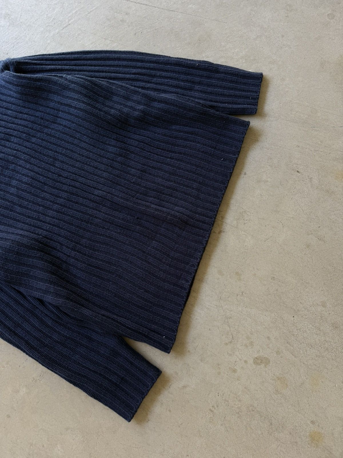 Point Zero Vintage 90s Point Zero Ribbed Turtleneck Sweater Deadstock Size US L / EU 52-54 / 3 - 8 Thumbnail