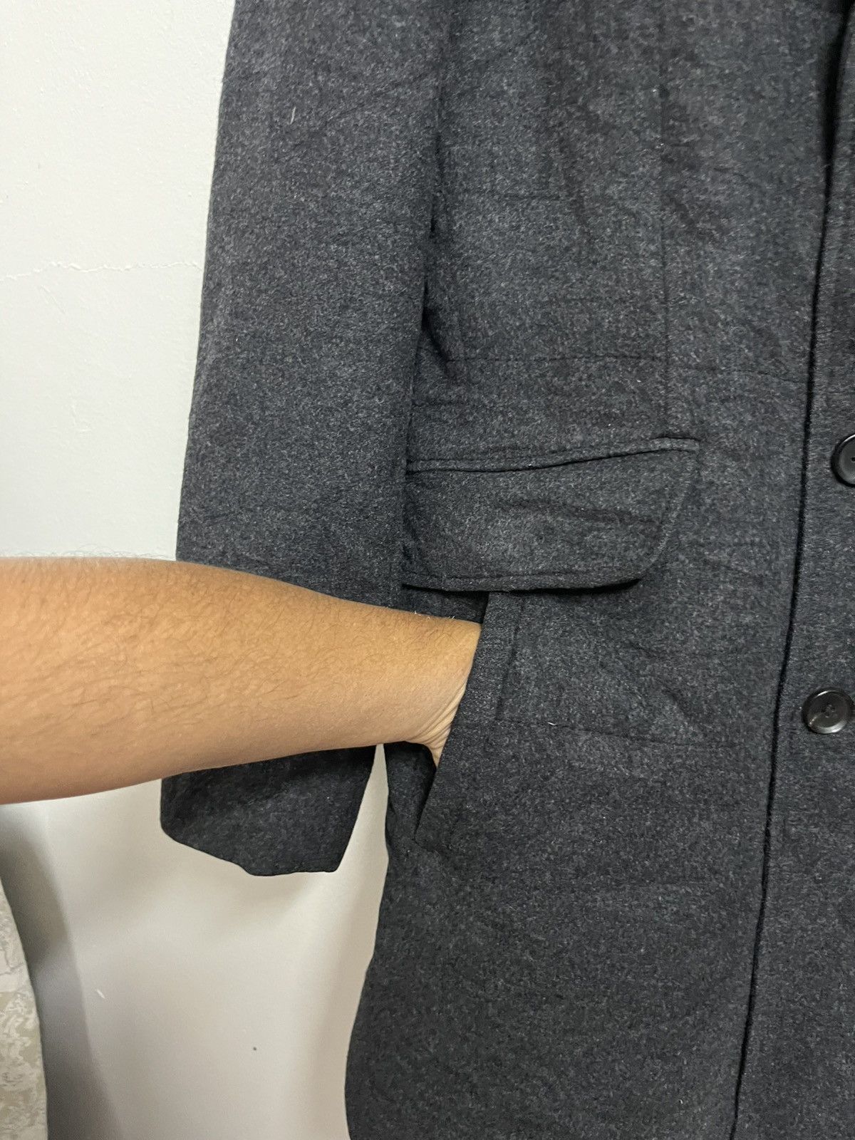 White Sierra 💥Sieg Fahrenheit WOOL Padding Real Goose Down Longcoat Size US L / EU 52-54 / 3 - 8 Thumbnail