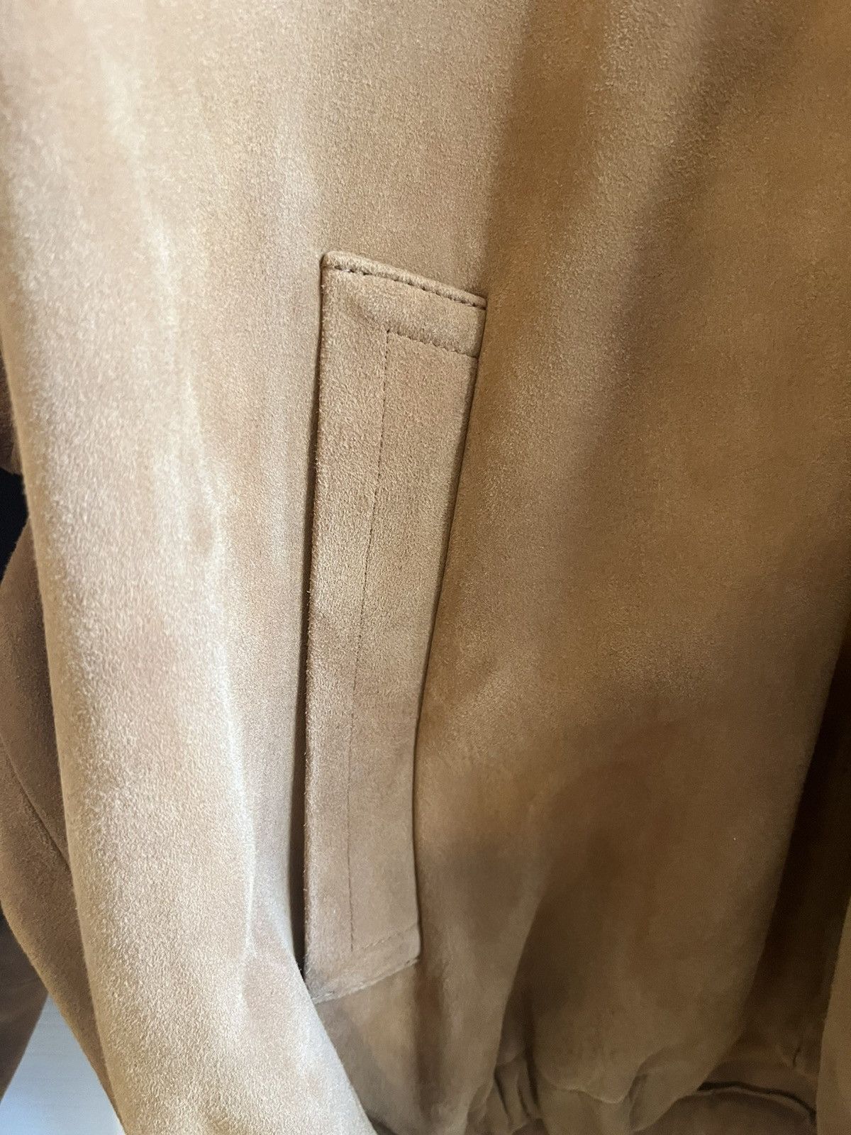 Auralee LAMB SUEDE ZIP BLOUSON - CAMEL Size US M / EU 48-50 / 2 - 3 Thumbnail