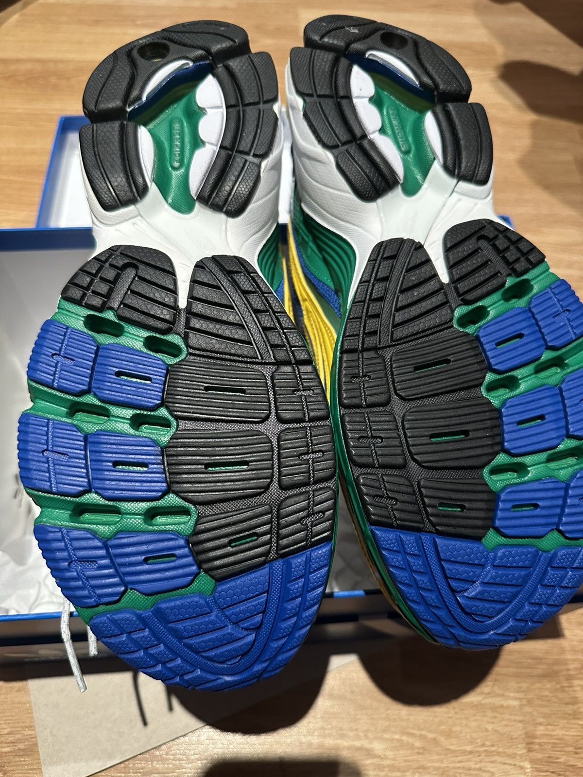 Adidas × Bape Adidas Orketro x BAPE Yellow Blue Green Size 9.5 JQ2398 Size US 10 / EU 43 - 8 Thumbnail