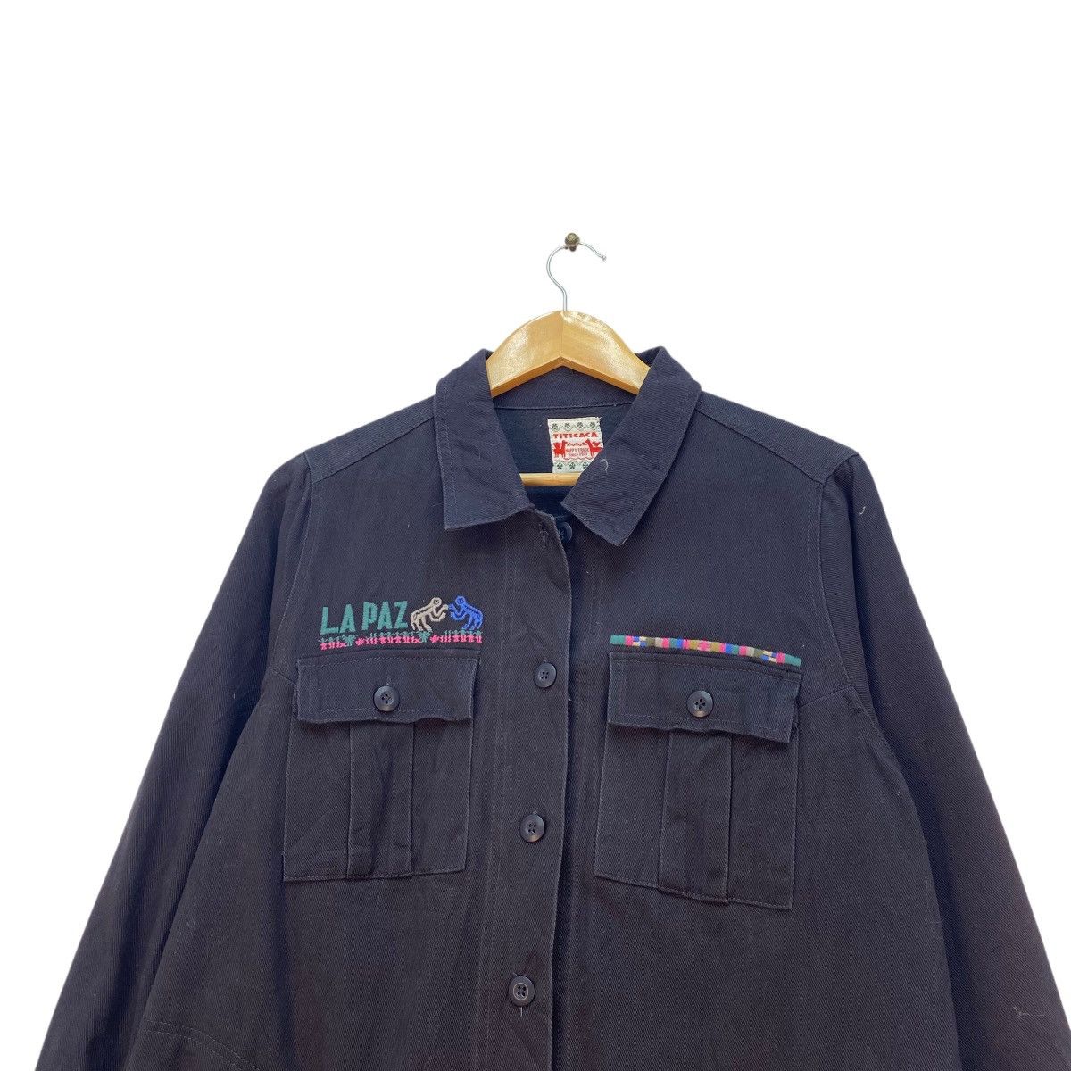 Japanese Brand 💥Vintage Titicaca Embroidered Long Shirt Jacket Size M / US 6-8 / IT 42-44 - 4 Thumbnail