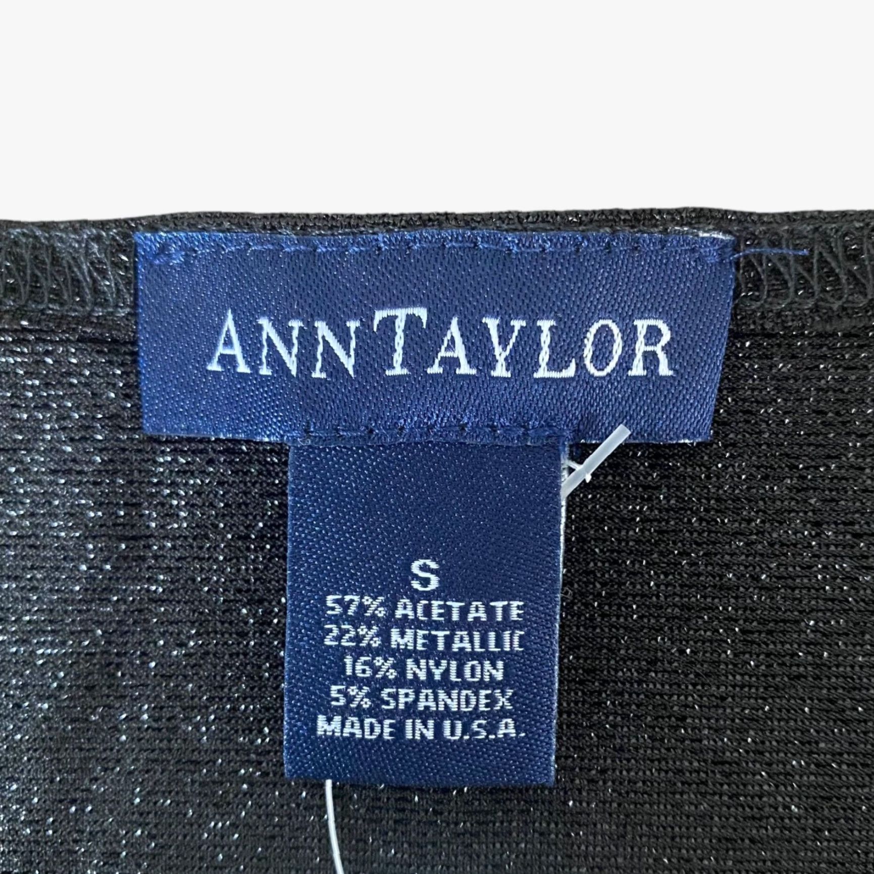 Ann Taylor Ann Taylor Shimmer Glitter Tank Top Womens Size Small Black Metallic Sparkle New Size S / US 4 / IT 40 - 7 Thumbnail