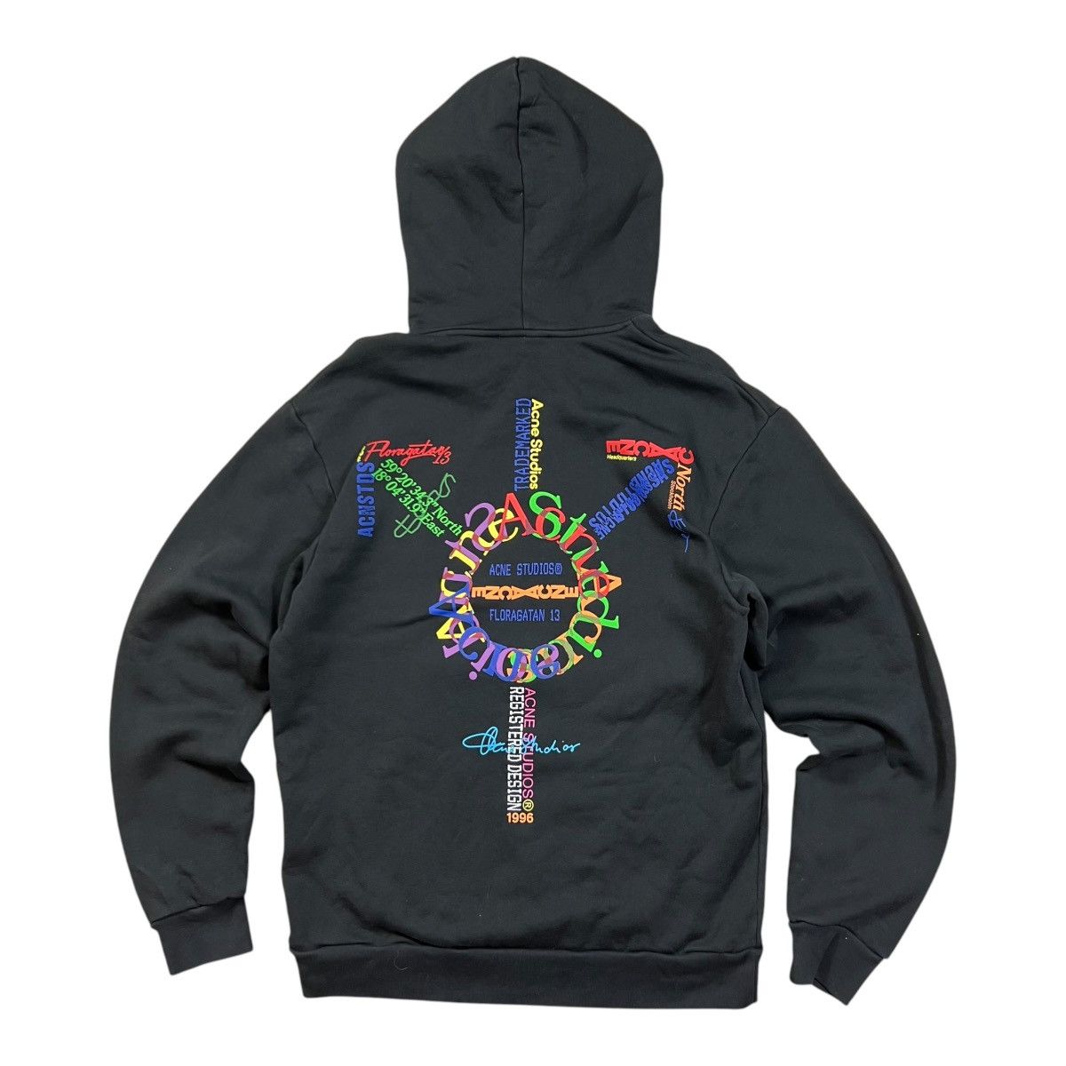 Acne Studios ACNE STUDIOS PRINTED LOGO DESINGER HOODIE Size US M / EU 48-50 / 2 - 1 Thumbnail