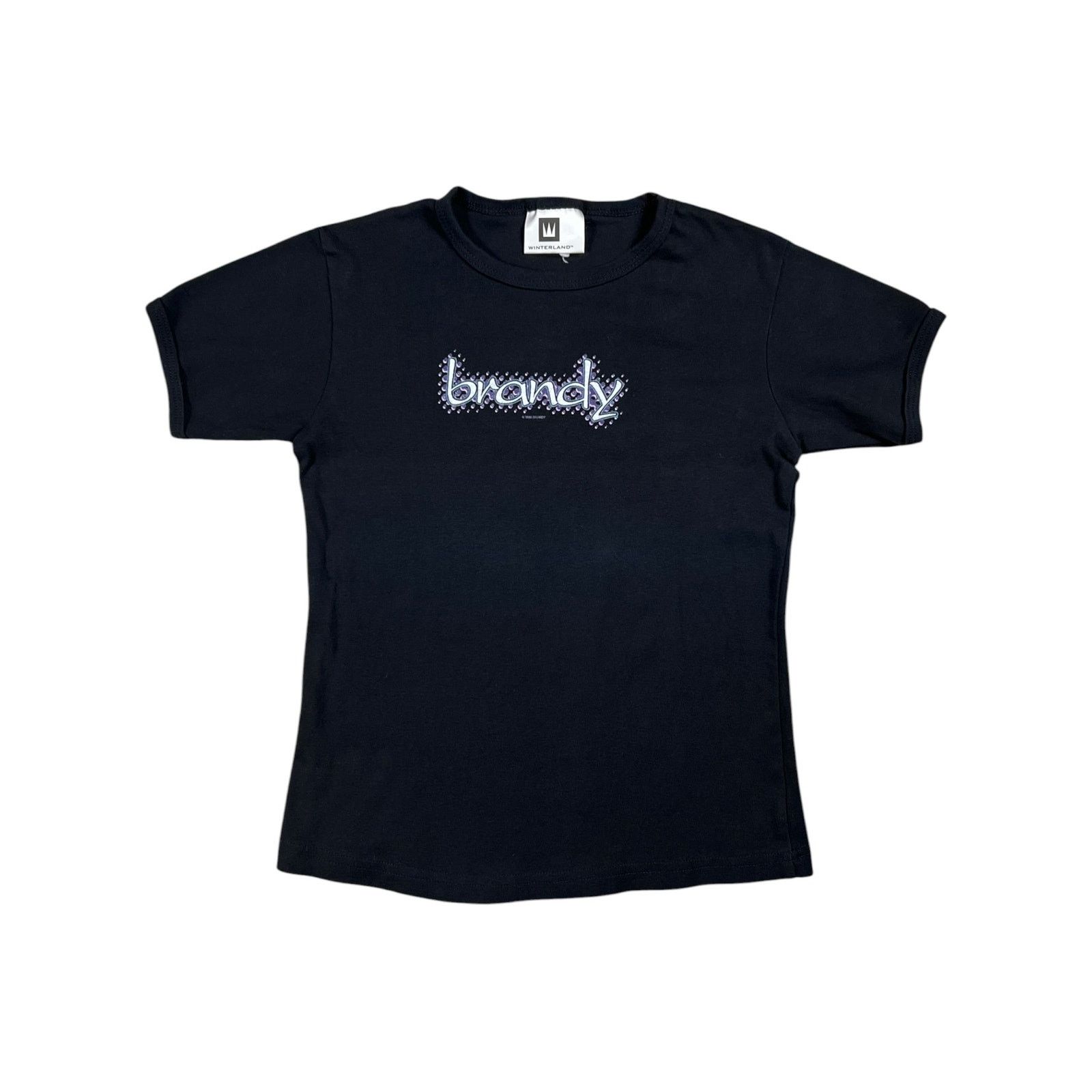 Band Tees × Rap Tees × Vintage Vintage 1999 Winterland Brandy baby style black femme tee Size L / US 10 / IT 46 - 1 Thumbnail