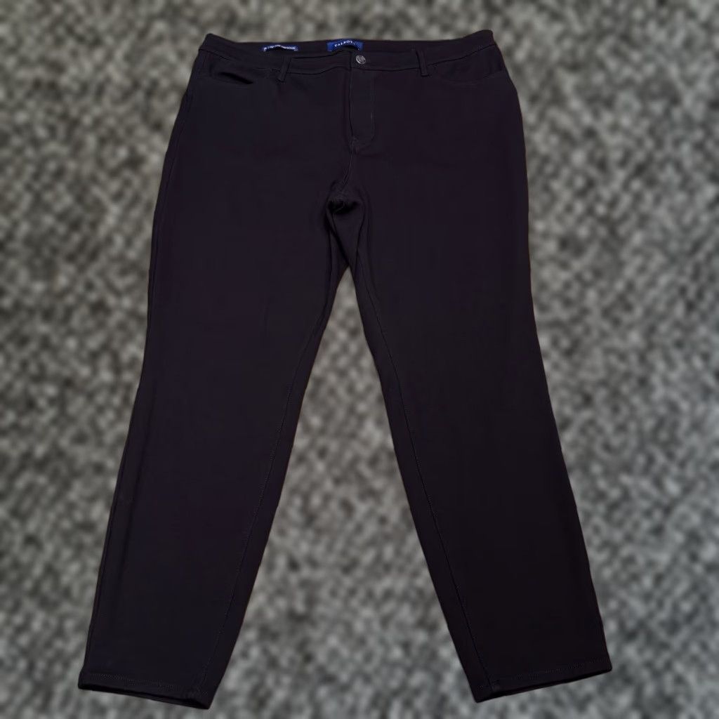 Talbots Talbots Jeans Jegging Ankle Black 16W Womens High Waist Stretch 5-Pocket Denim Regular Inseam 26in Size 38" / US 16 / IT 52 - 1 Thumbnail