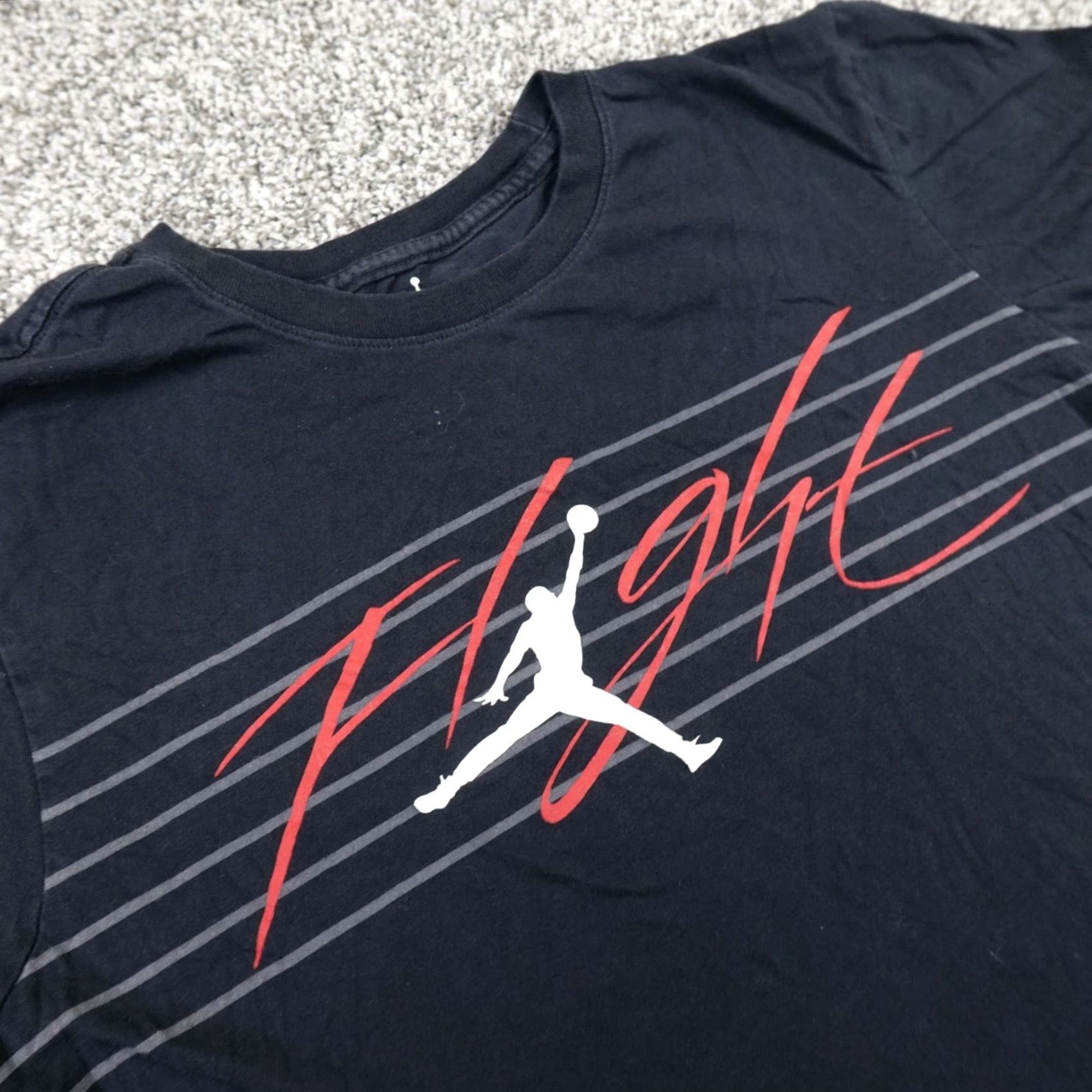 Jordan Brand Jordan Shirt Mens S Black Flight Spellout Jumpman Graphic Logo MJ 23 Basketball Shirt Mens S Black Flight Jumpman Graphic Logo MJ 23 Basketball Size US S / EU 44-46 / 1 - 5 Thumbnail