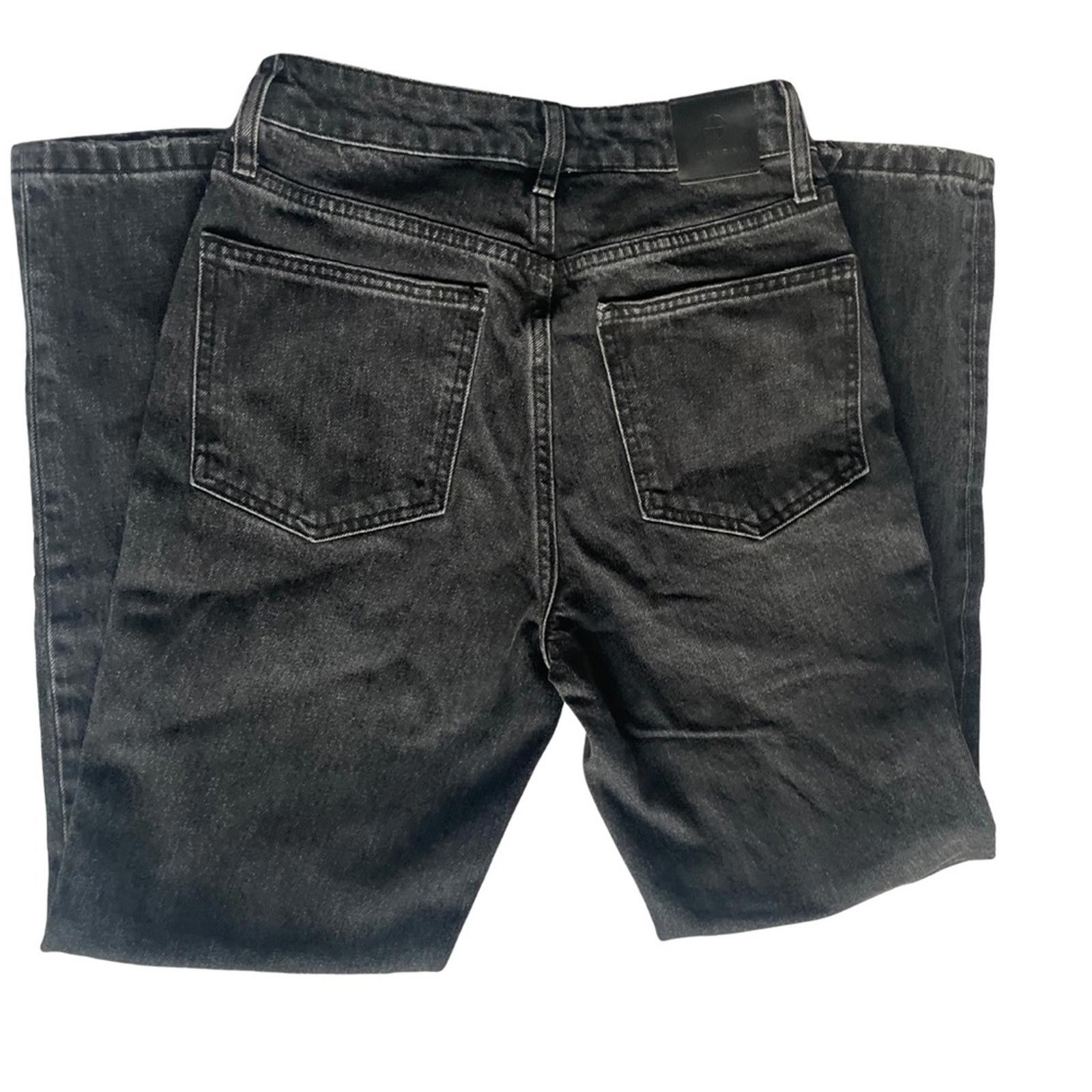 Anine Bing Anine Bing “Frida” High-Rise Button Fly Jeans — Charcoal Size 27" / US 4 / IT 40 - 3 Thumbnail