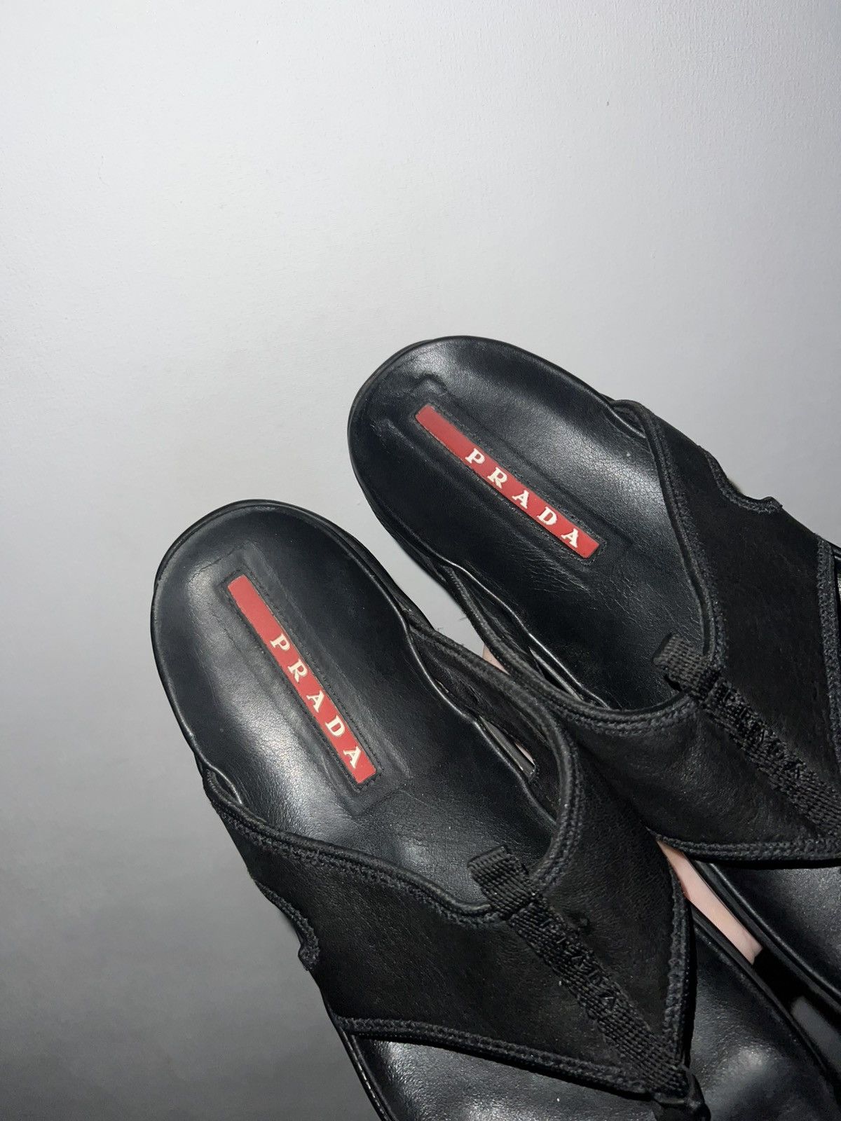 Prada Prada Red Label Leather Slides Slippers Size US 6 / EU 39 - 6 Thumbnail