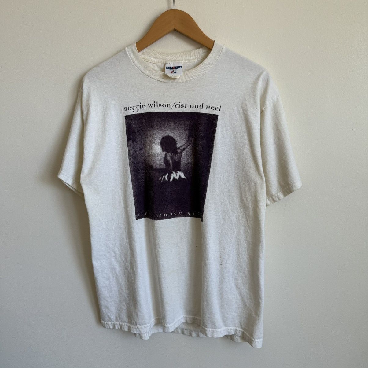 Vintage Vintage Reggie Wilson Fist and Heel Jerzees T-Shirt Size US L / EU 52-54 / 3 - 2 Thumbnail