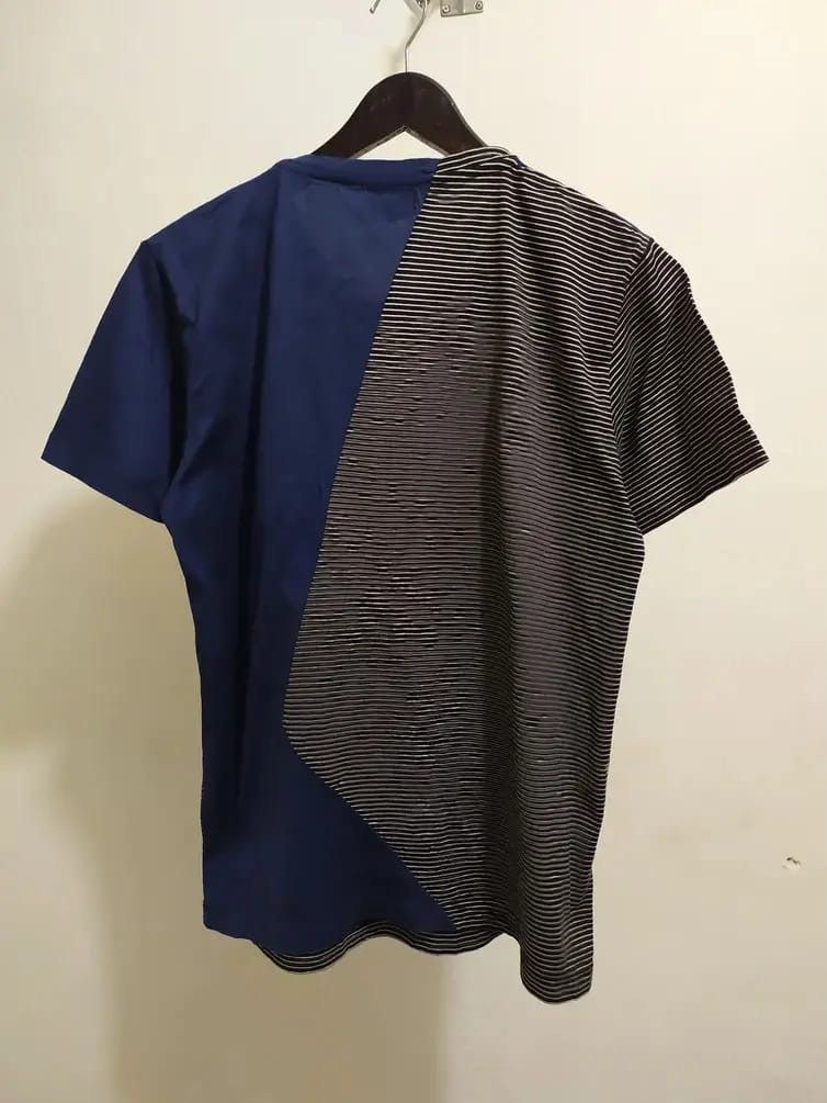 Lanvin Rare!!! Lanvin Patchwork deconstructed style Stripe Tshirt Size US M / EU 48-50 / 2 - 6 Thumbnail