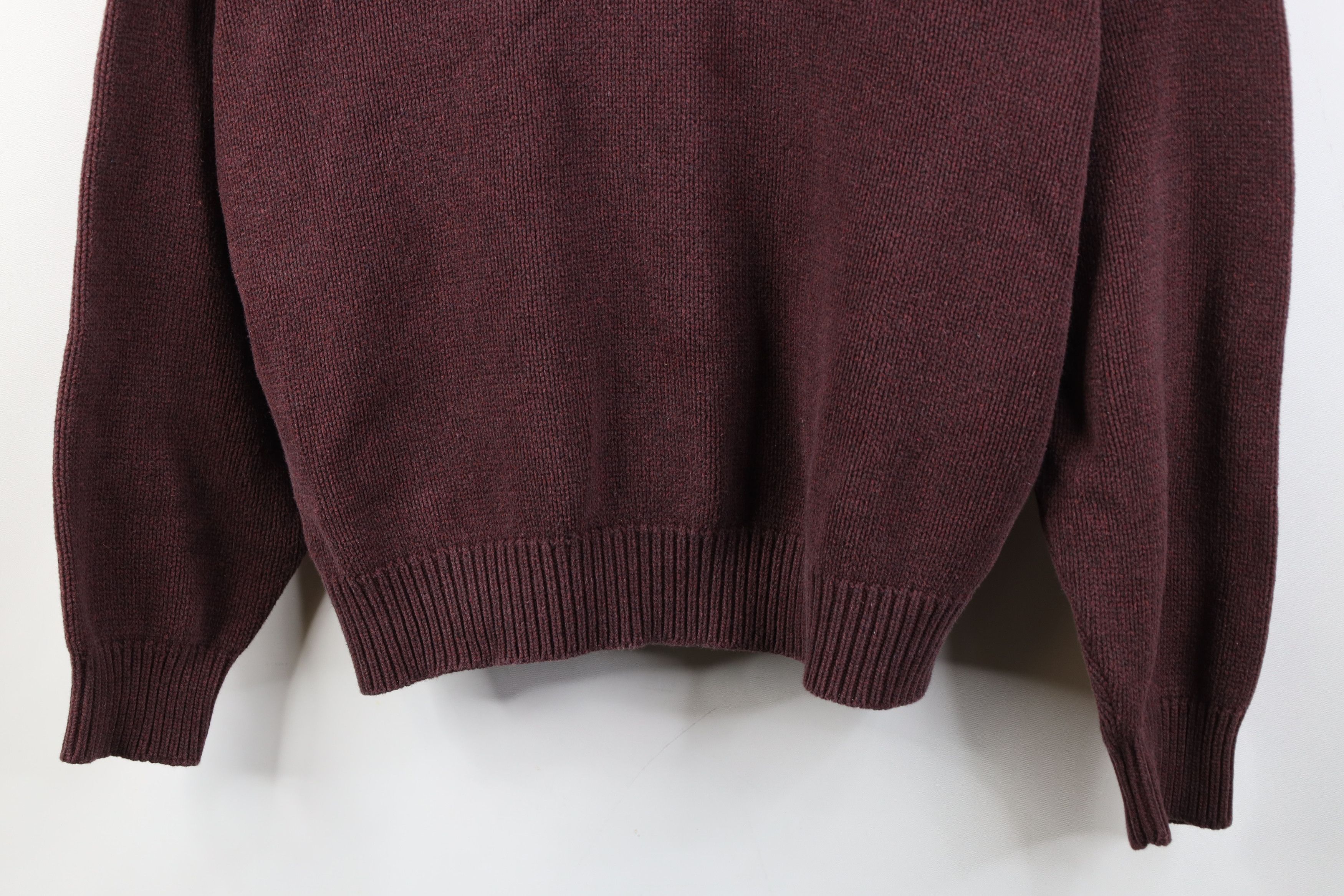 Vintage Vintage 90s Streetwear Heavy Knit Crewneck Sweater Red Size US XL / EU 56 / 4 - 3 Thumbnail