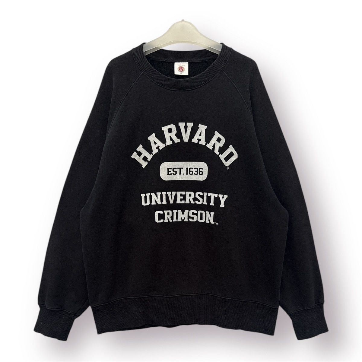 Public School 🔥 GU Y2K Harvard University Raglen Sleeves Sweatshirt - XL Size US XL / EU 56 / 4 - 1 Thumbnail