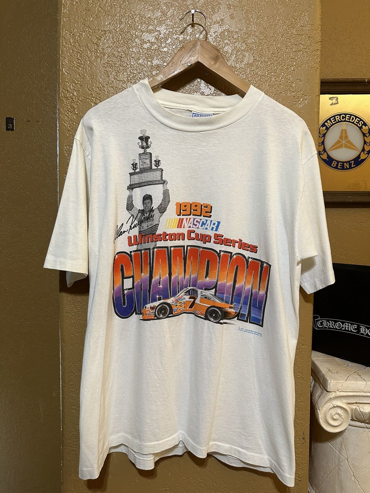 NASCAR × Vintage 1992 Alan Kulwicki NASCAR Winston Cup Champion t shirt Size US L / EU 52-54 / 3 - 1 Thumbnail