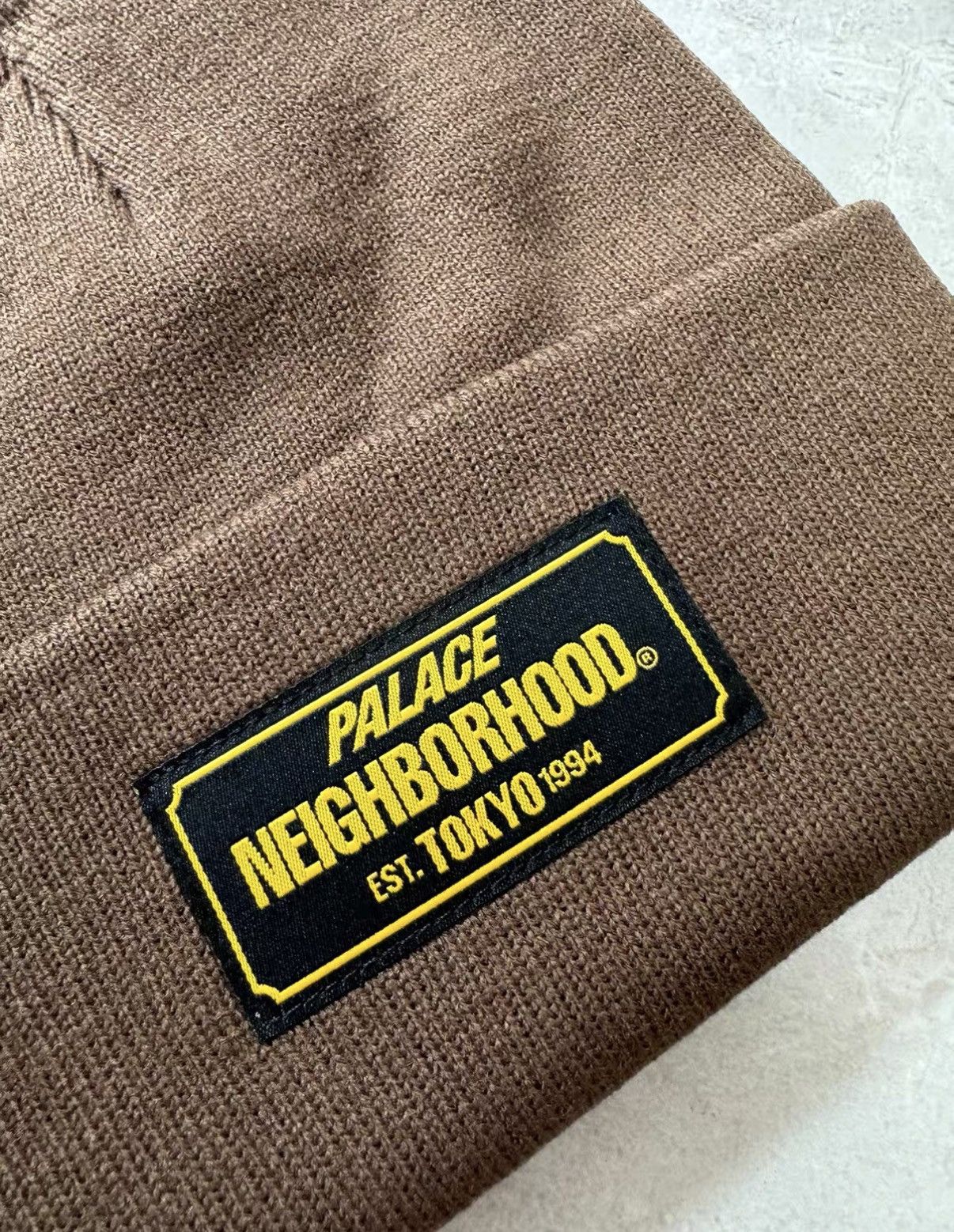 Palace PALACE NEIGHBORHOOD BEANIE Tan J34 Size ONE SIZE - 3 Thumbnail