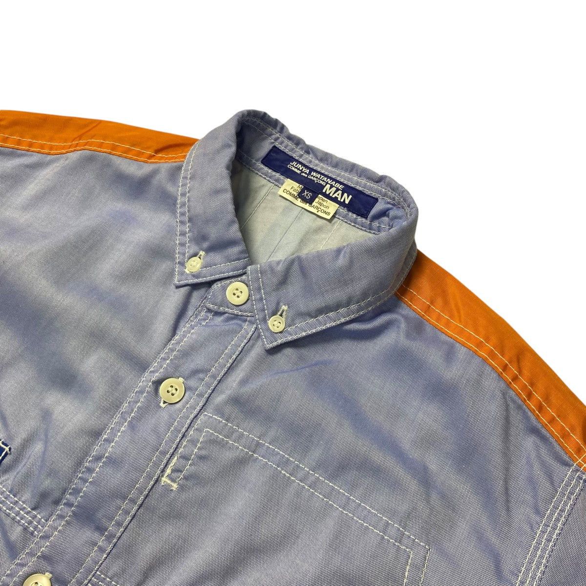 Comme des Garcons × Junya Watanabe AW18 Nylon Reflective Button Down Utility Shirt Size US XS / EU 42 / 0 - 3 Thumbnail