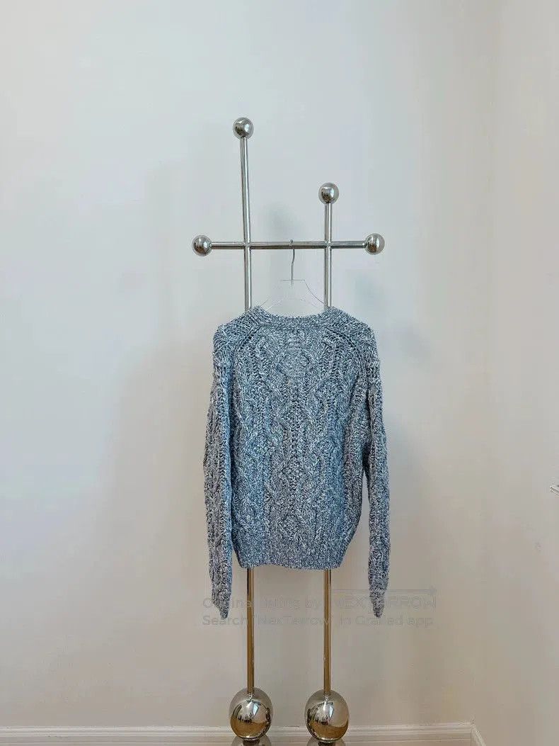Loro Piana Loro Piana Blue Cable Cashmere Cardigan. Size US S / EU 44-46 / 1 - 2 Thumbnail