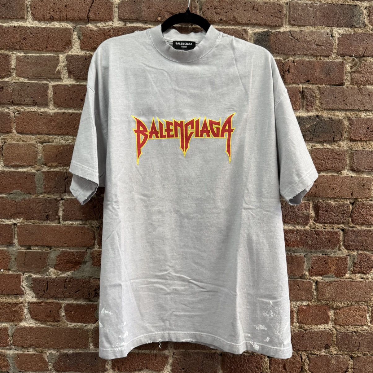 Balenciaga Balenciaga Metal T-Shirt Oversized Size US XS / EU 42 / 0 - 1 Thumbnail