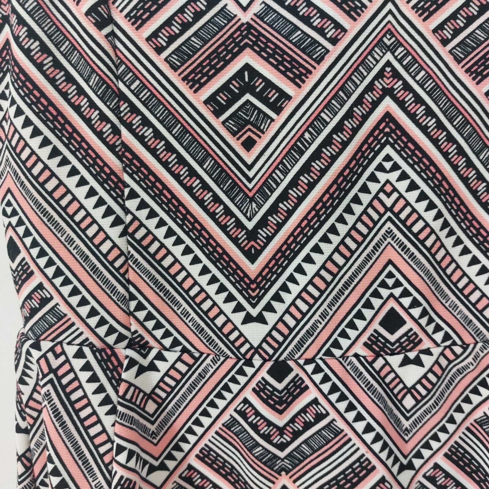 Divided Divided Women's Zig Zag Black Whtie Coral Sleeveless Dress 6 Size M / US 6-8 / IT 42-44 - 11 Thumbnail