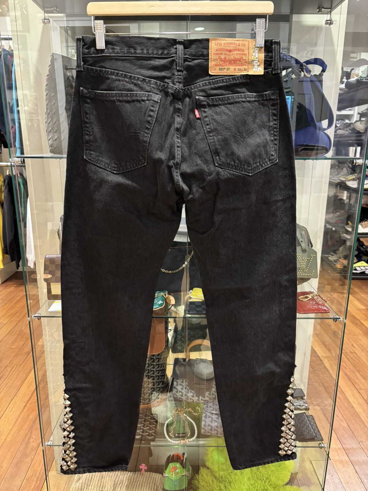 DENIM TEARS Denim Tears Levis Rocker Studded Denim Jeans Size US 32 / EU 48 - 2 Thumbnail