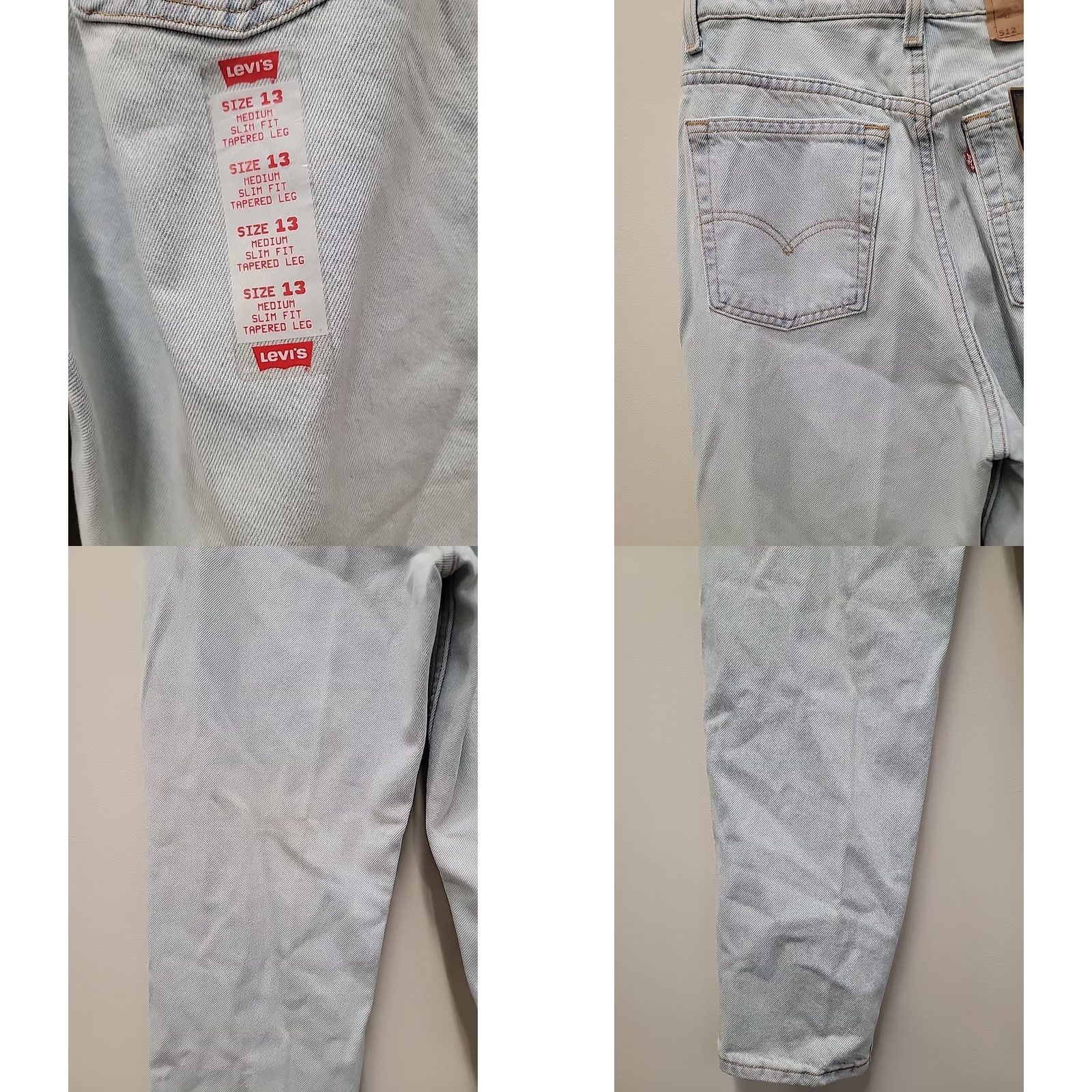 Levi's VINTAGE Levi's 512 Slim Tapered Jeans Womens 13 Blue Denim 5-Pocket NWT Medium Wash Seasonal Fall Winter Summer 31x30 Mens? Womens Size 34" / US 12 / IT 48 - 9 Thumbnail