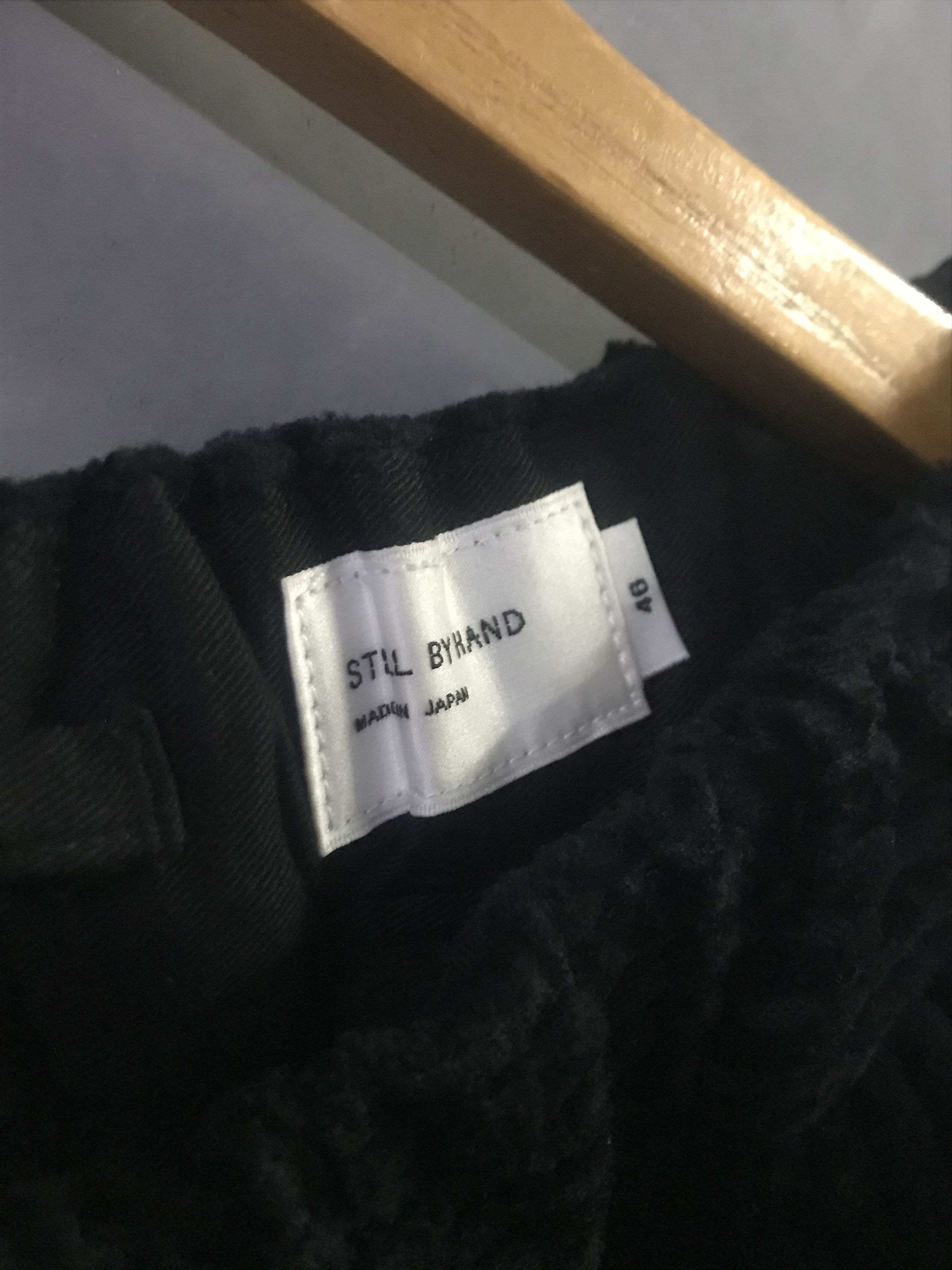 STILL BY HAND Still by Hand Corduroy Pleated Black Easy Pants Size US 30 / EU 46 - 5 Thumbnail
