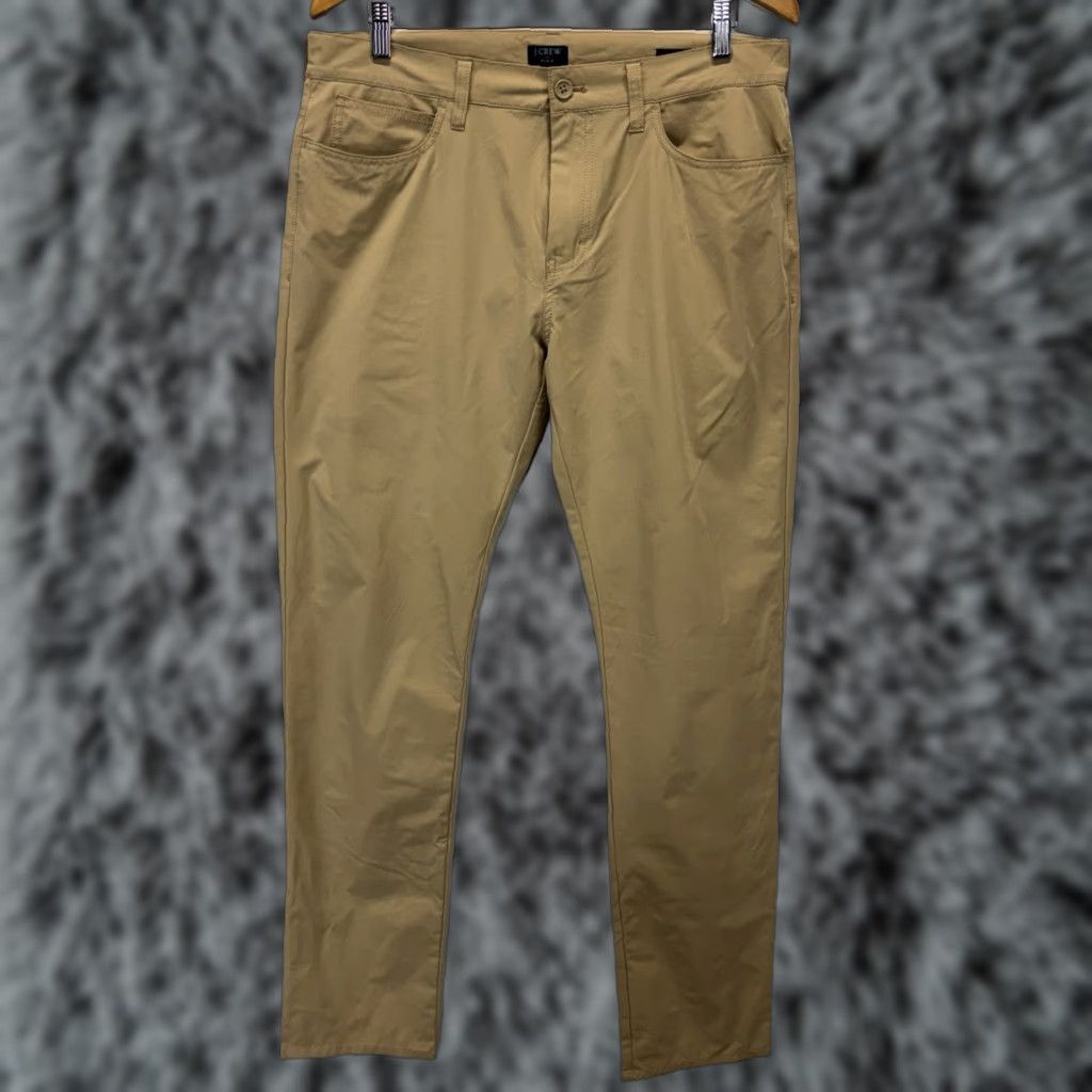 J.Crew J. Crew Flex Pants Mens 36 Tan Slim Tech Performance Preppy Chino Size US 36 / EU 52 - 1 Thumbnail