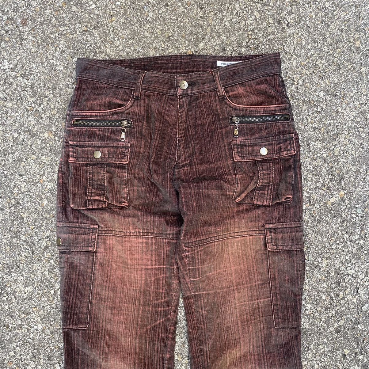Beauty Beast Flare Bush Pants Cargo Semanticdesign Faded Velvet Corduroy Size US 30 / EU 46 - 3 Thumbnail