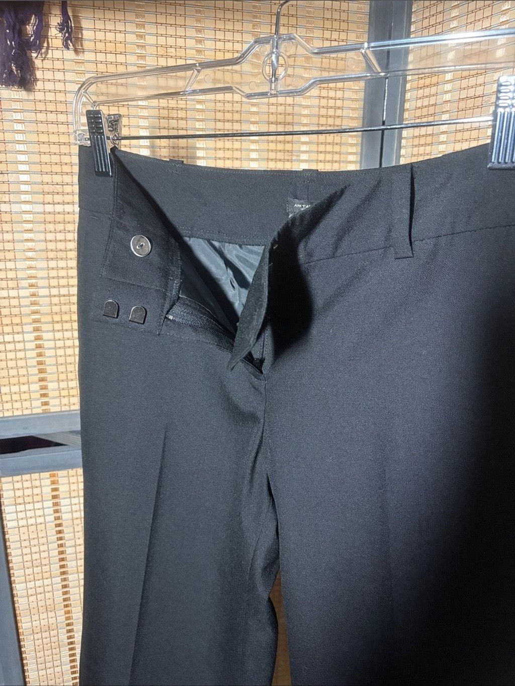 Ann Taylor Ann Taylor Black Wide-Leg Dress Trousers Size 25" / US 0 / IT 36 - 5 Thumbnail