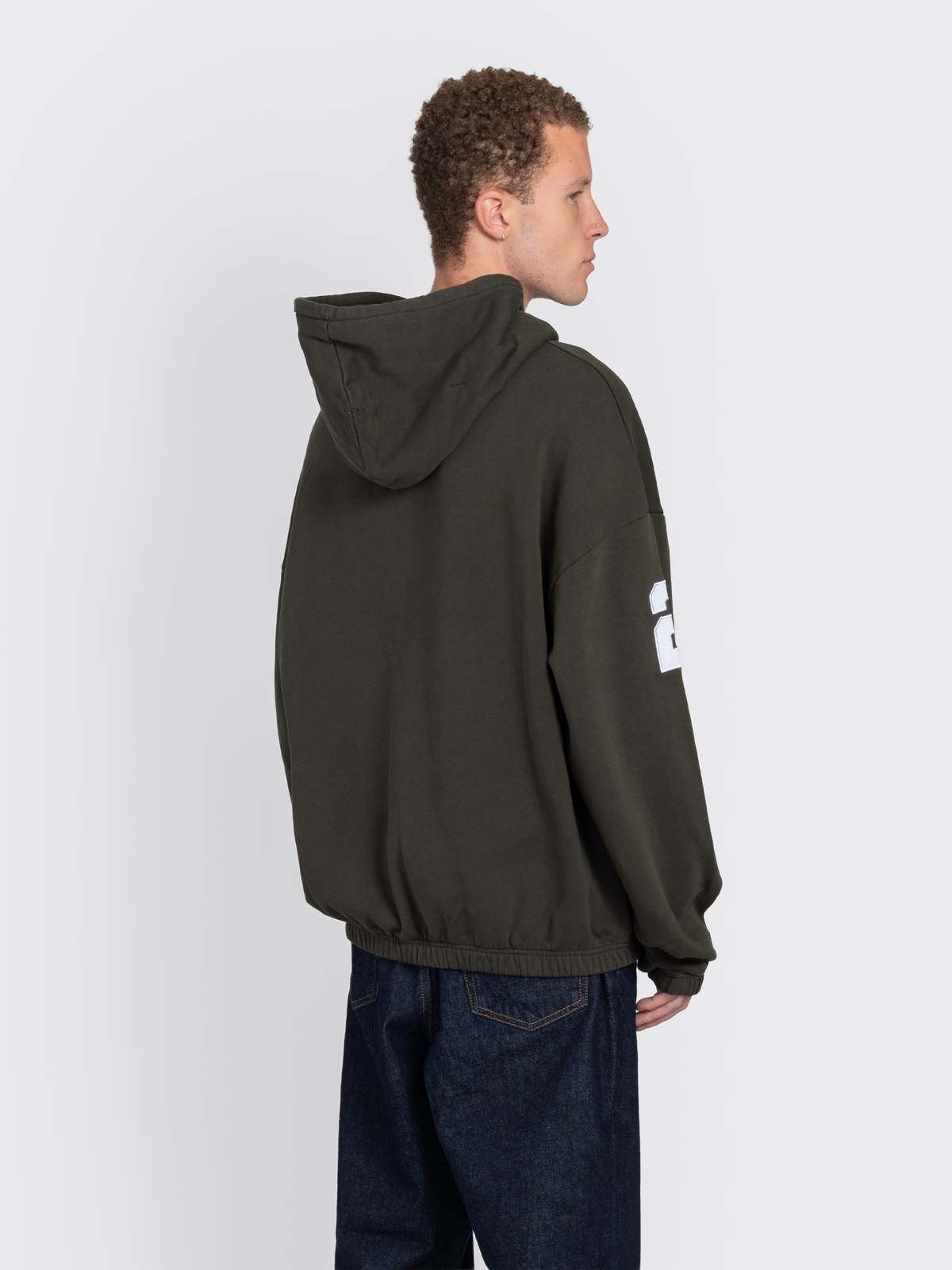 Umbro x Slam Jam Dark Olive Manchester Logo Masked Hoodie Size US XL / EU 56 / 4 - 8 Thumbnail